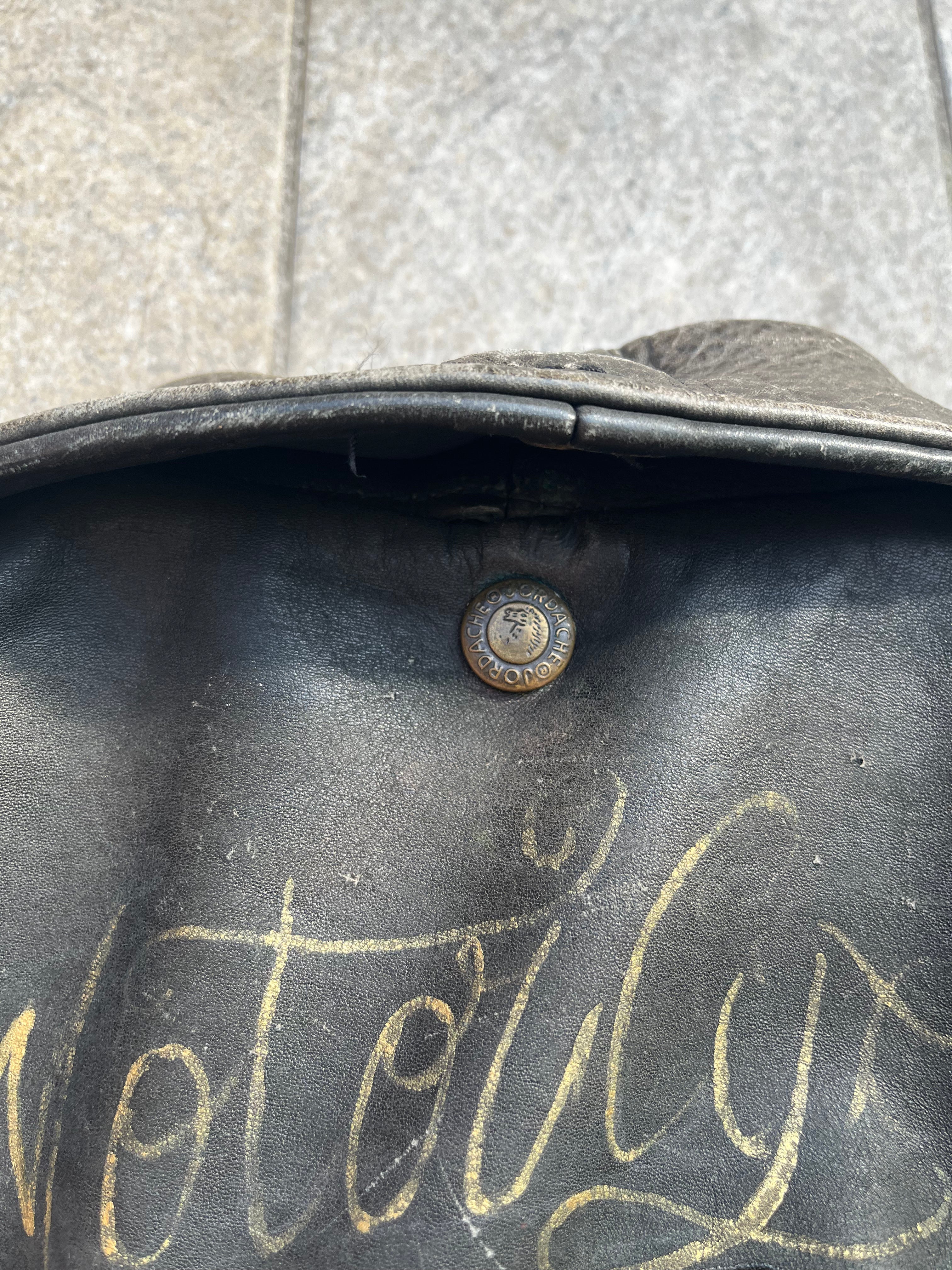 Jordache A-2 Handpainted aviator Bomber Jacket