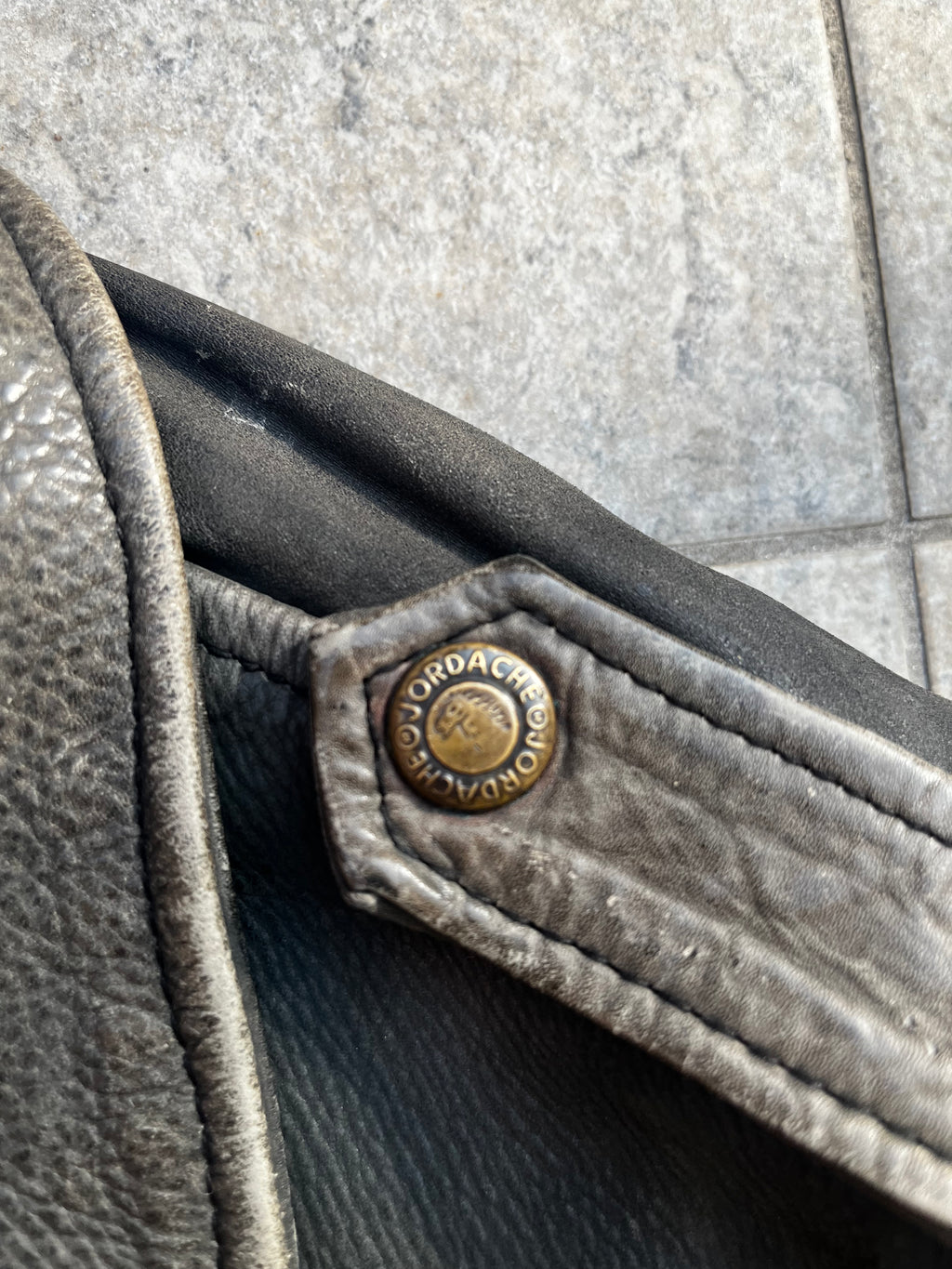 Jordache A-2 Handpainted aviator Bomber Jacket