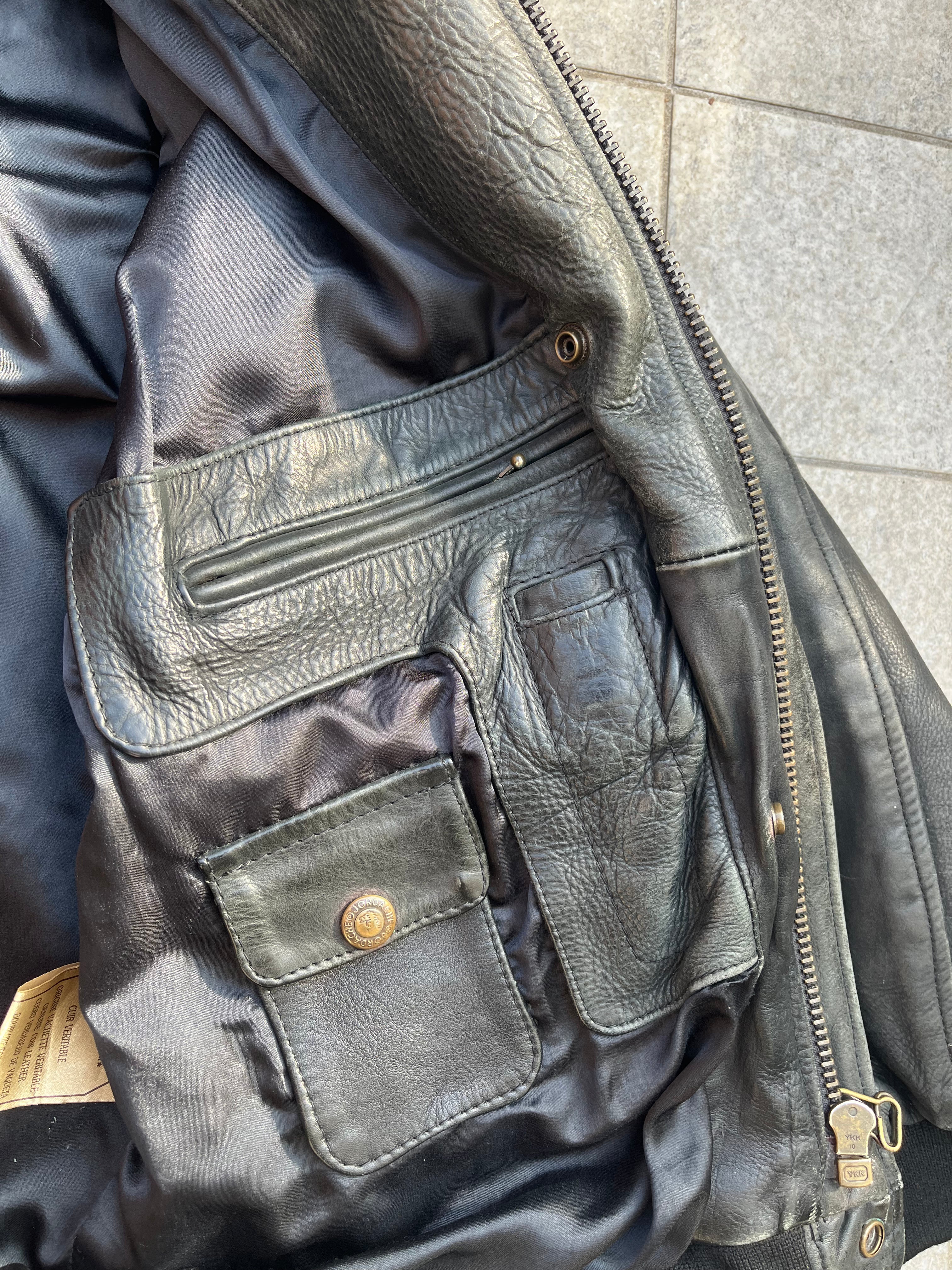Jordache A-2 Handpainted aviator Bomber Jacket