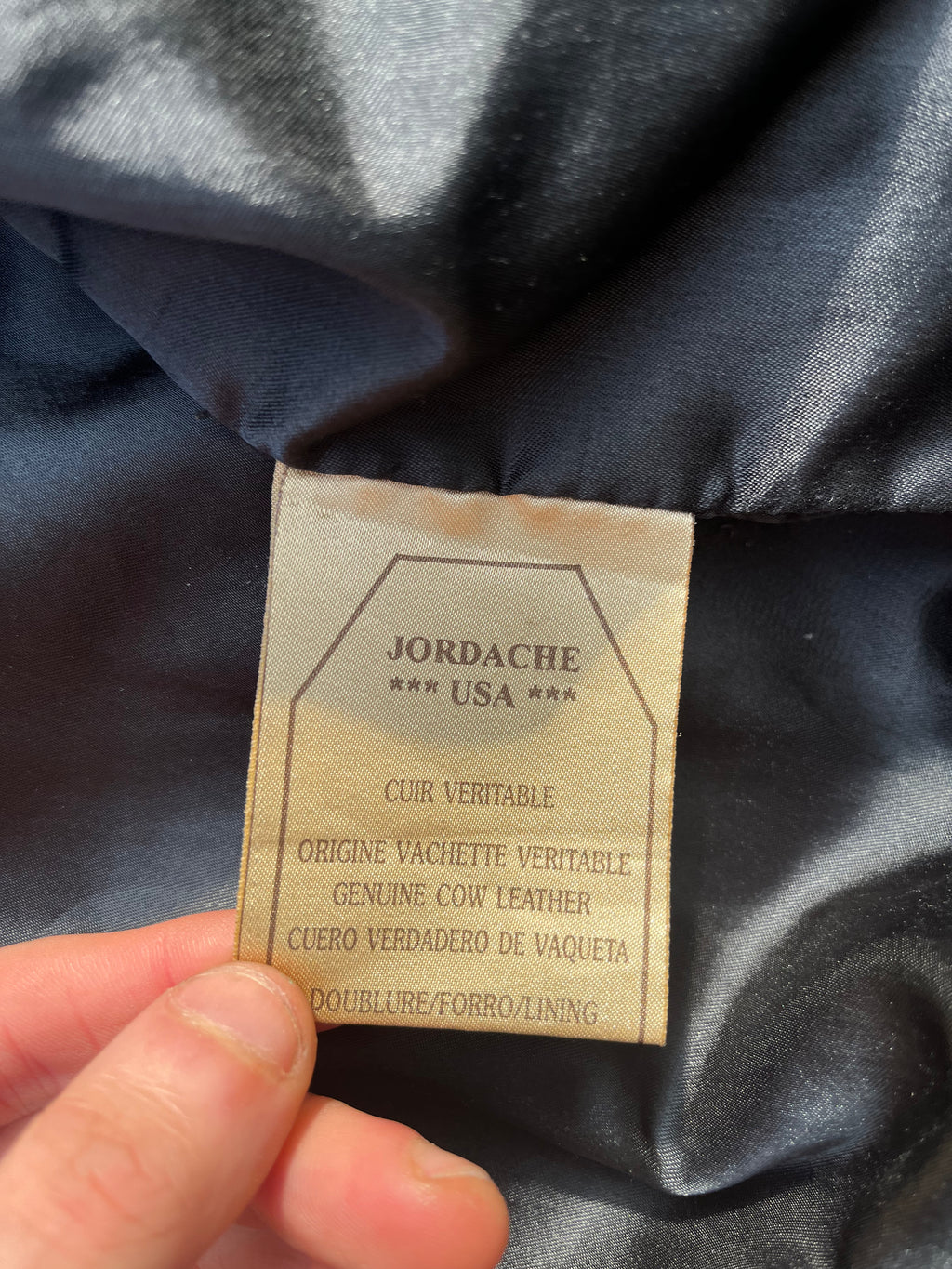 Jordache A-2 Handpainted aviator Bomber Jacket