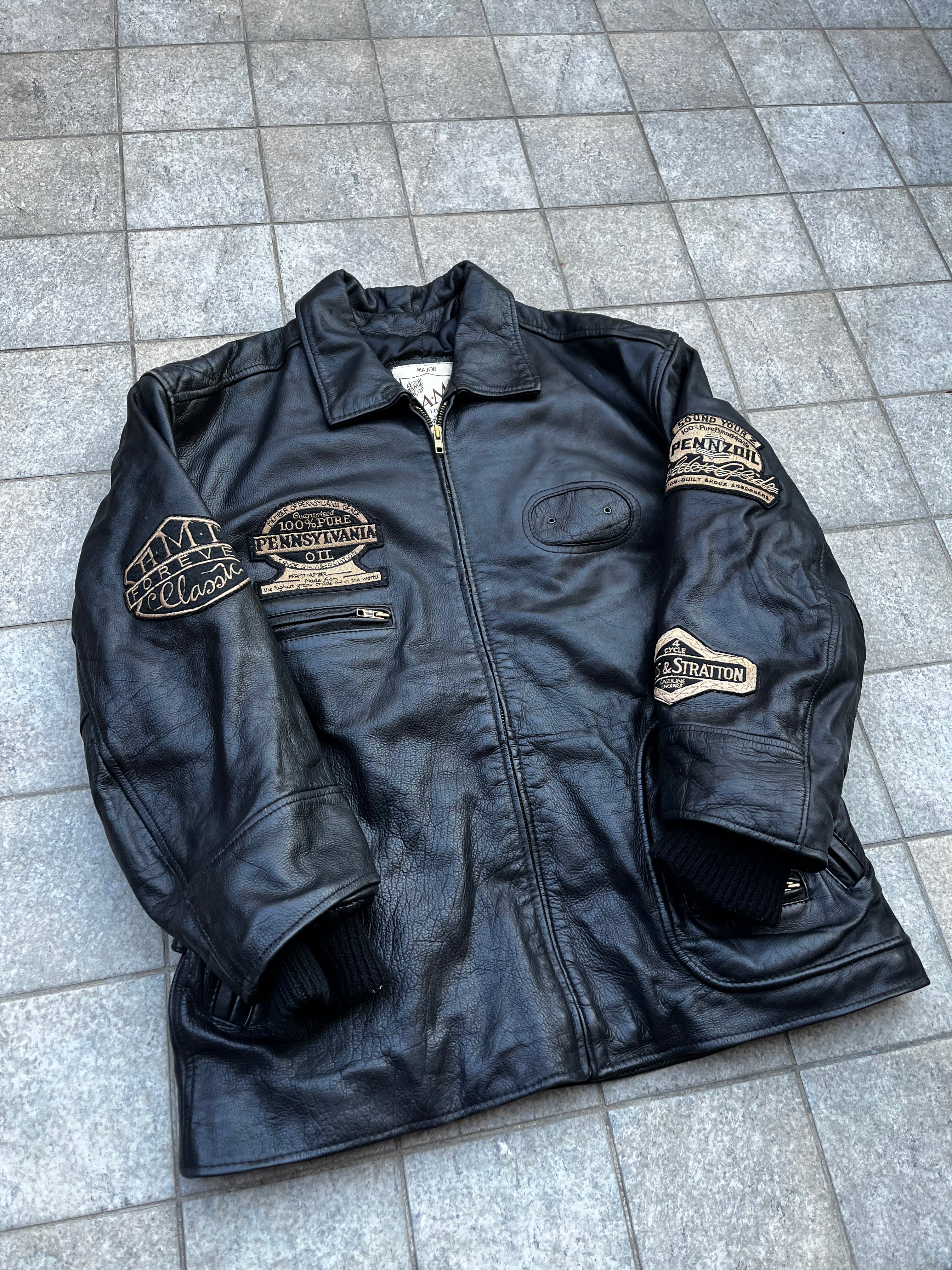 Vintage AMI Racing leather Jacket