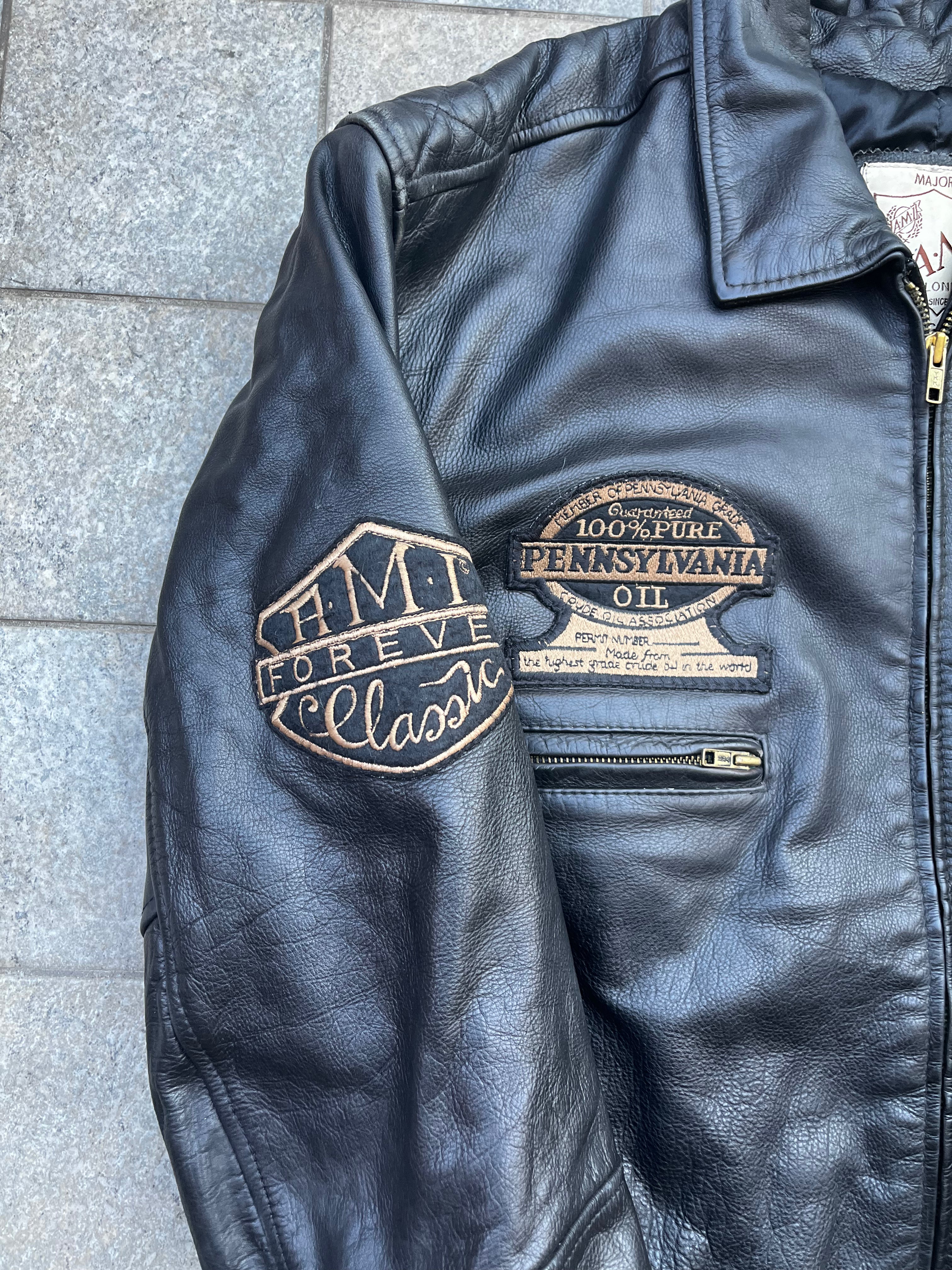 Vintage AMI Racing leather Jacket