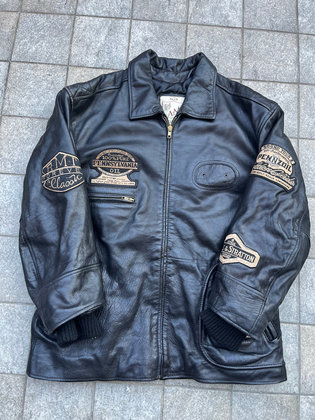 Vintage AMI Racing leather Jacket