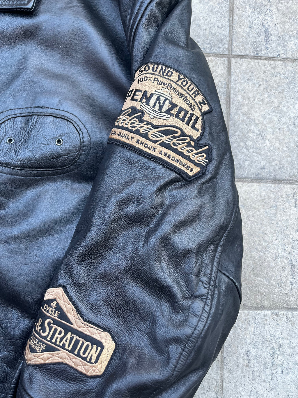 Vintage AMI Racing leather Jacket