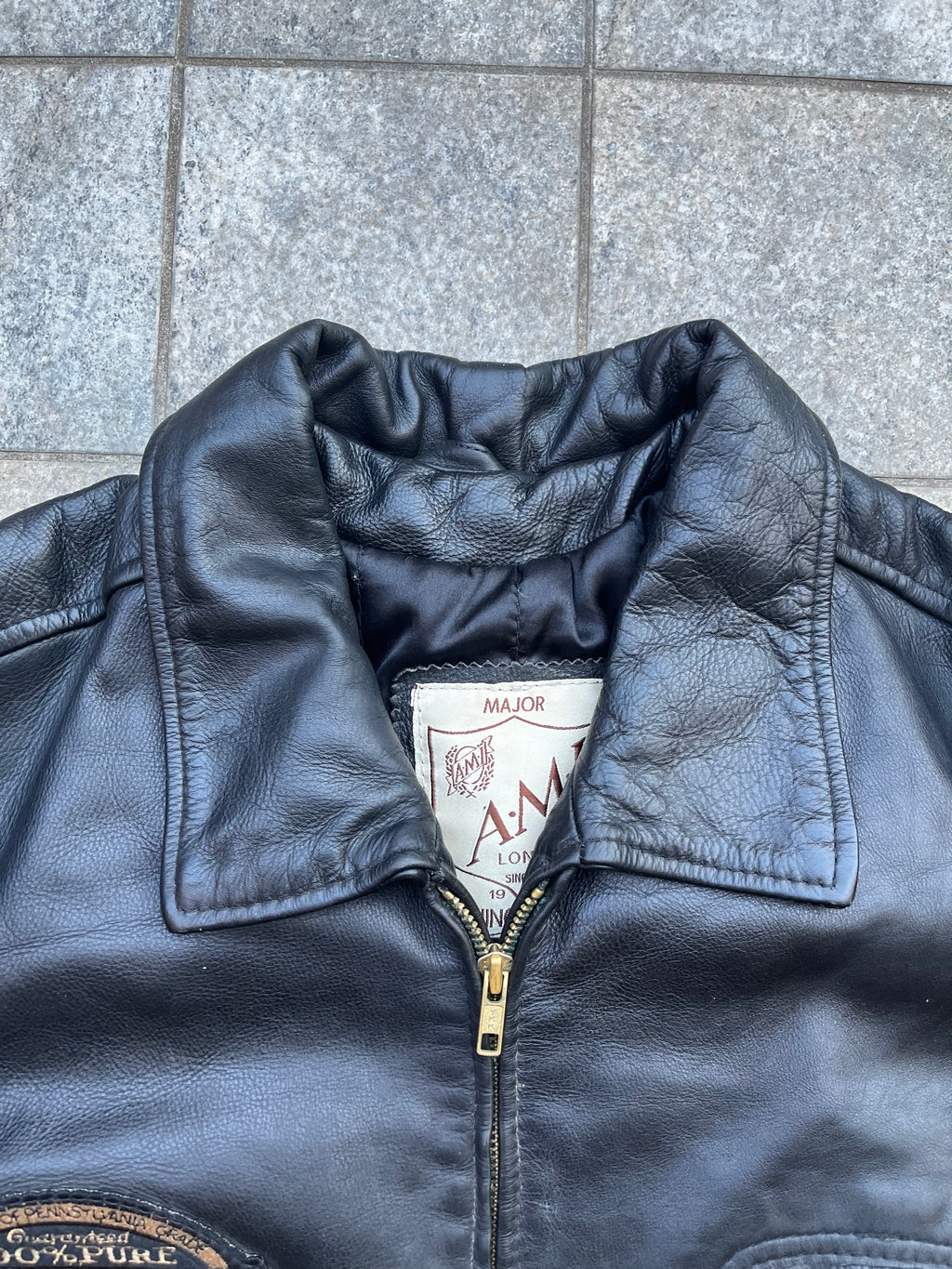 Vintage AMI Racing leather Jacket