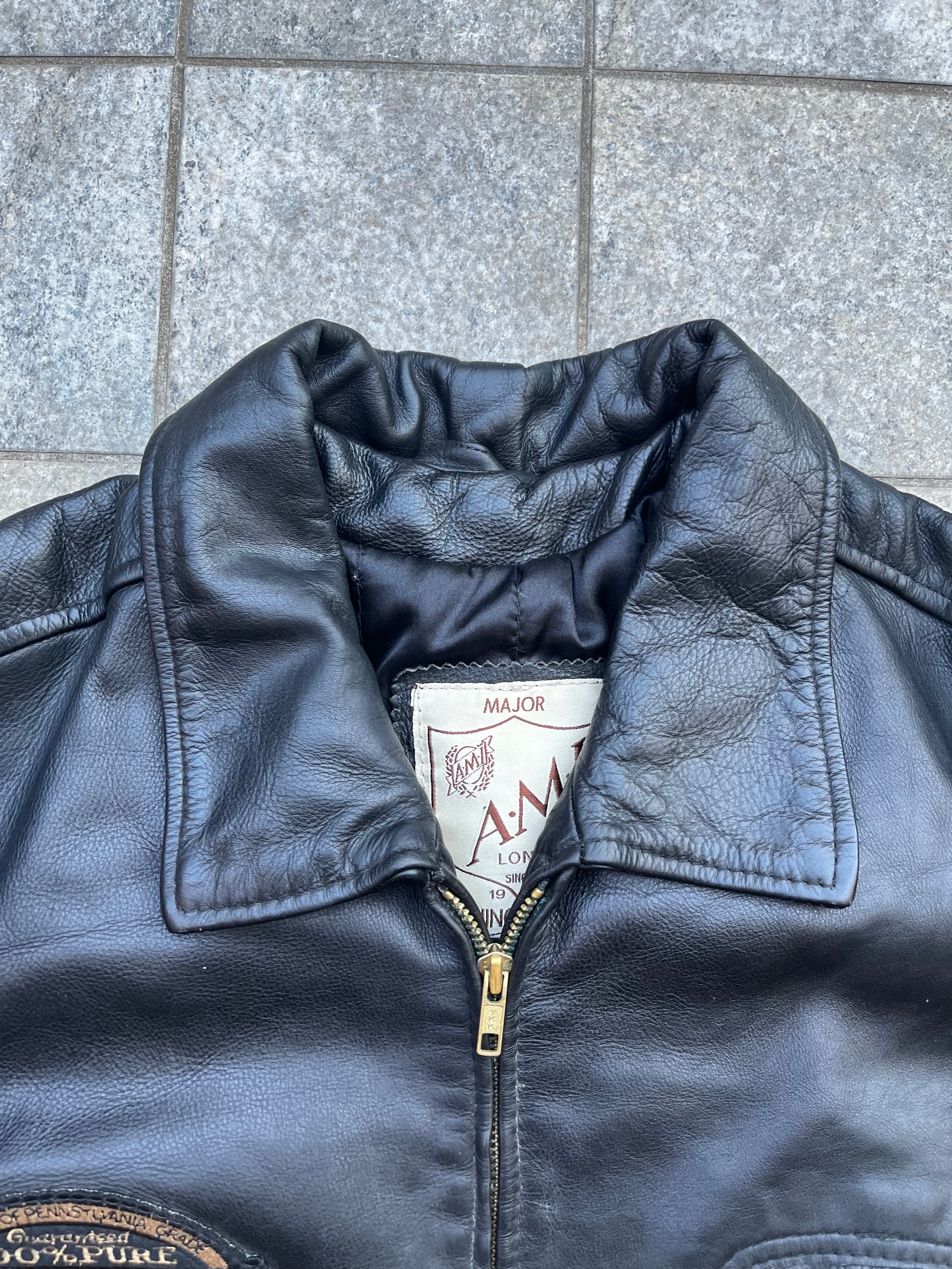 Vintage AMI Racing leather Jacket