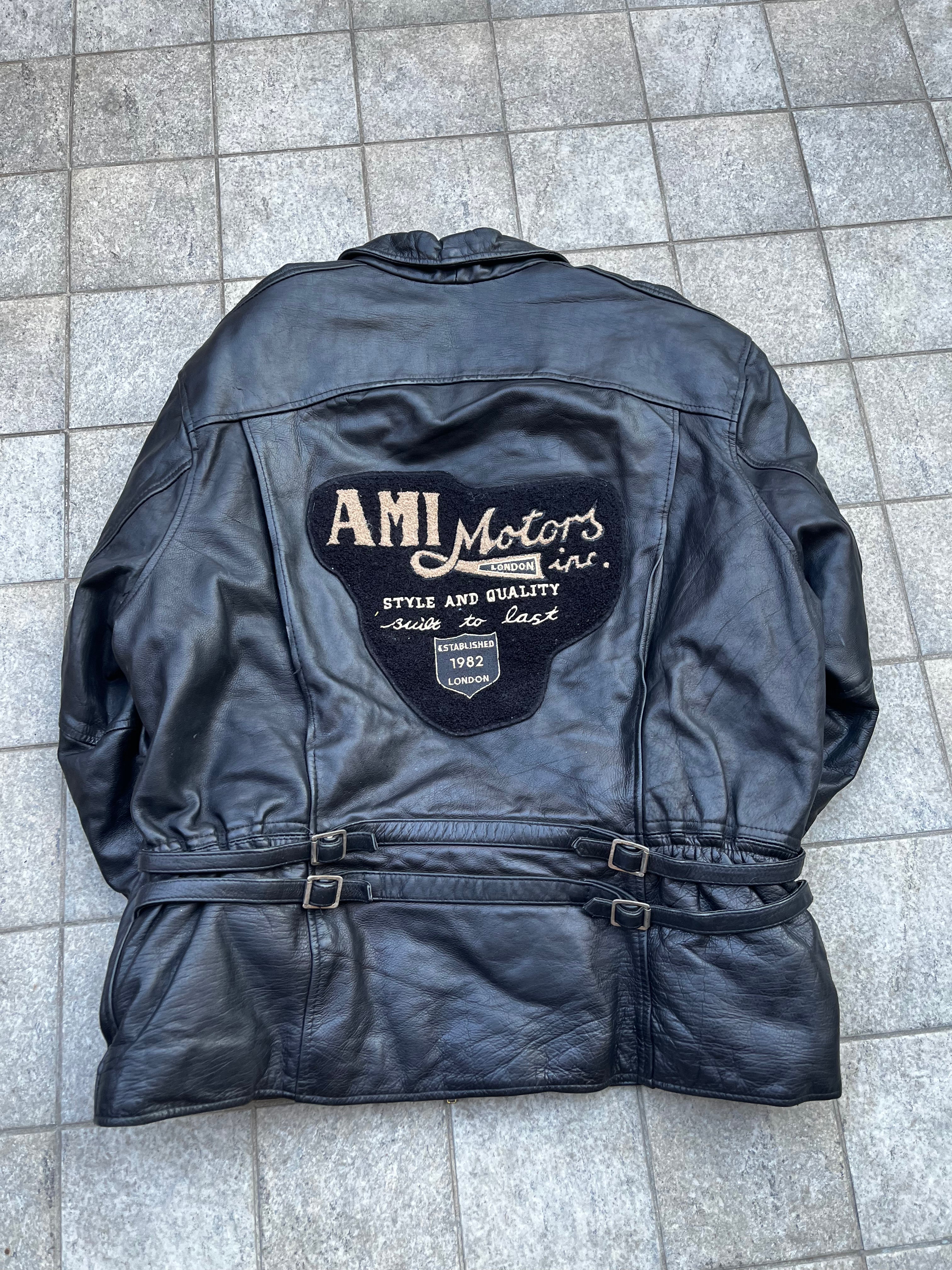 Vintage AMI Racing leather Jacket