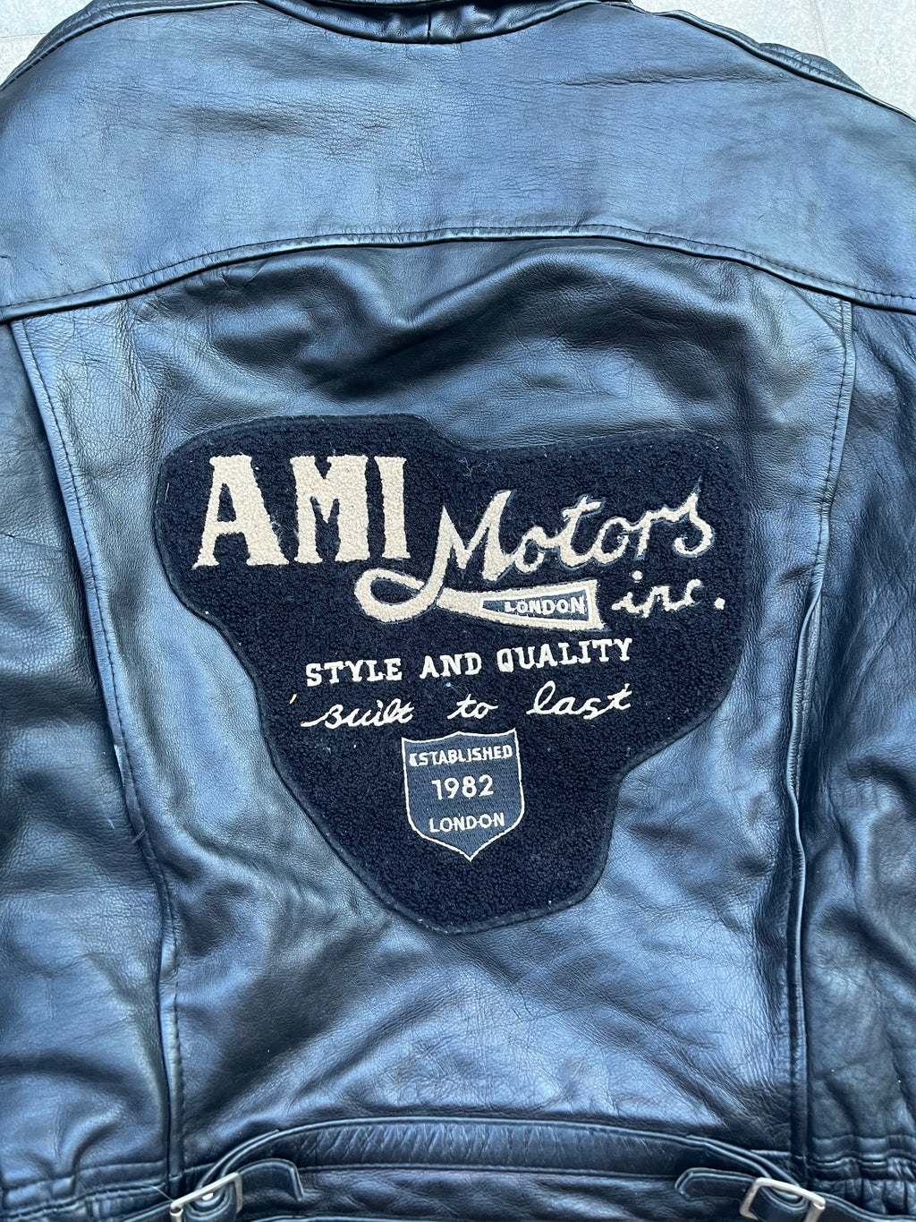 Vintage AMI Racing leather Jacket