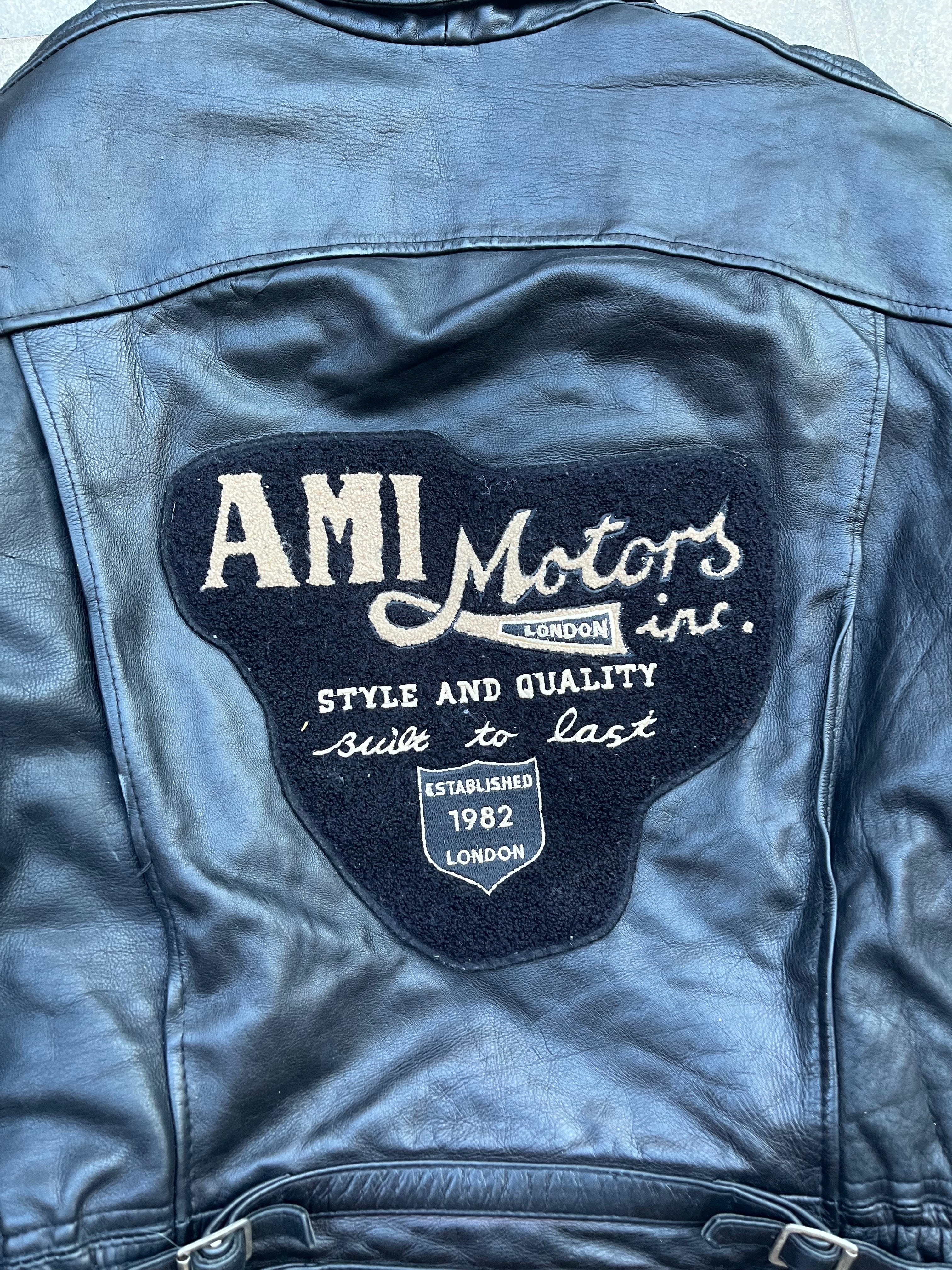 Vintage AMI Racing leather Jacket