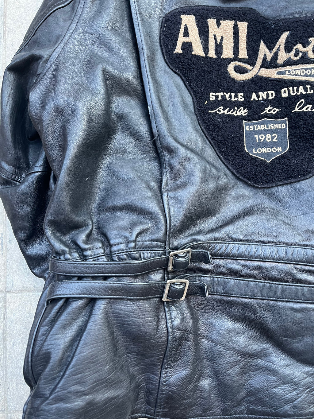 Vintage AMI Racing leather Jacket