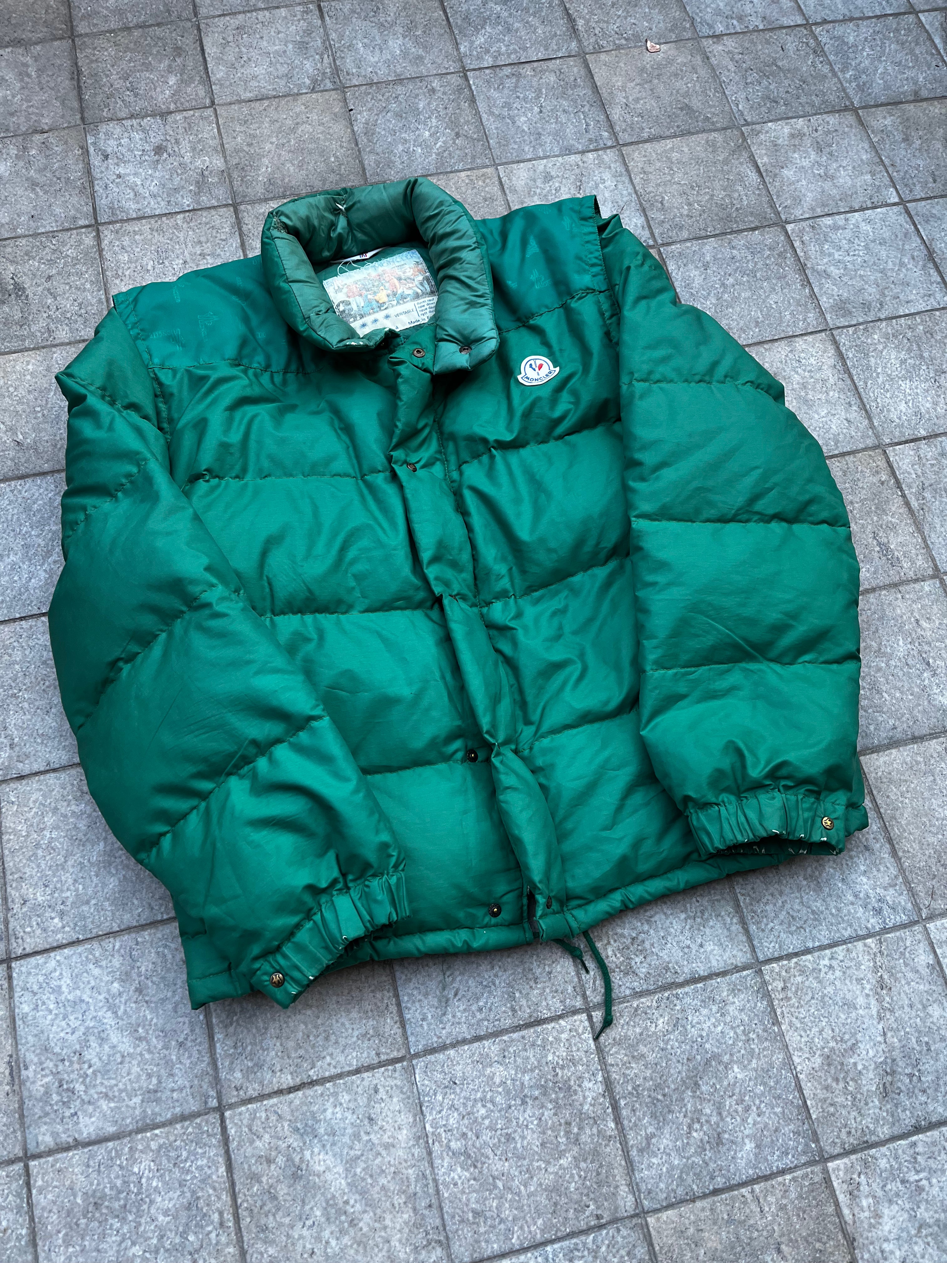 Moncler 2 in 1 Grenobple Green Puffer Jacket