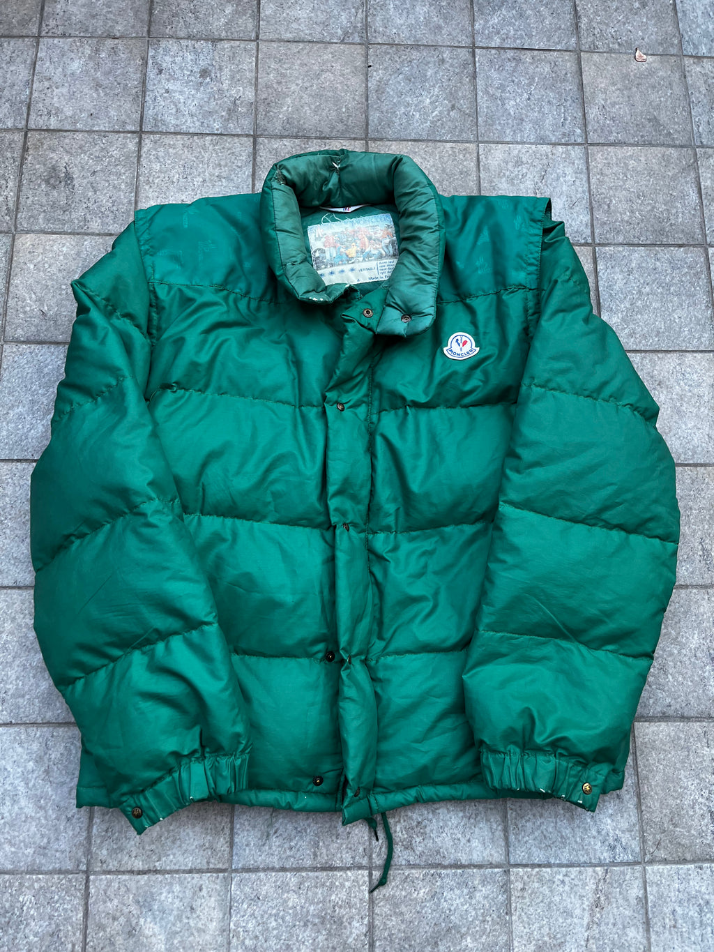 Moncler 2 in 1 Grenobple Green Puffer Jacket
