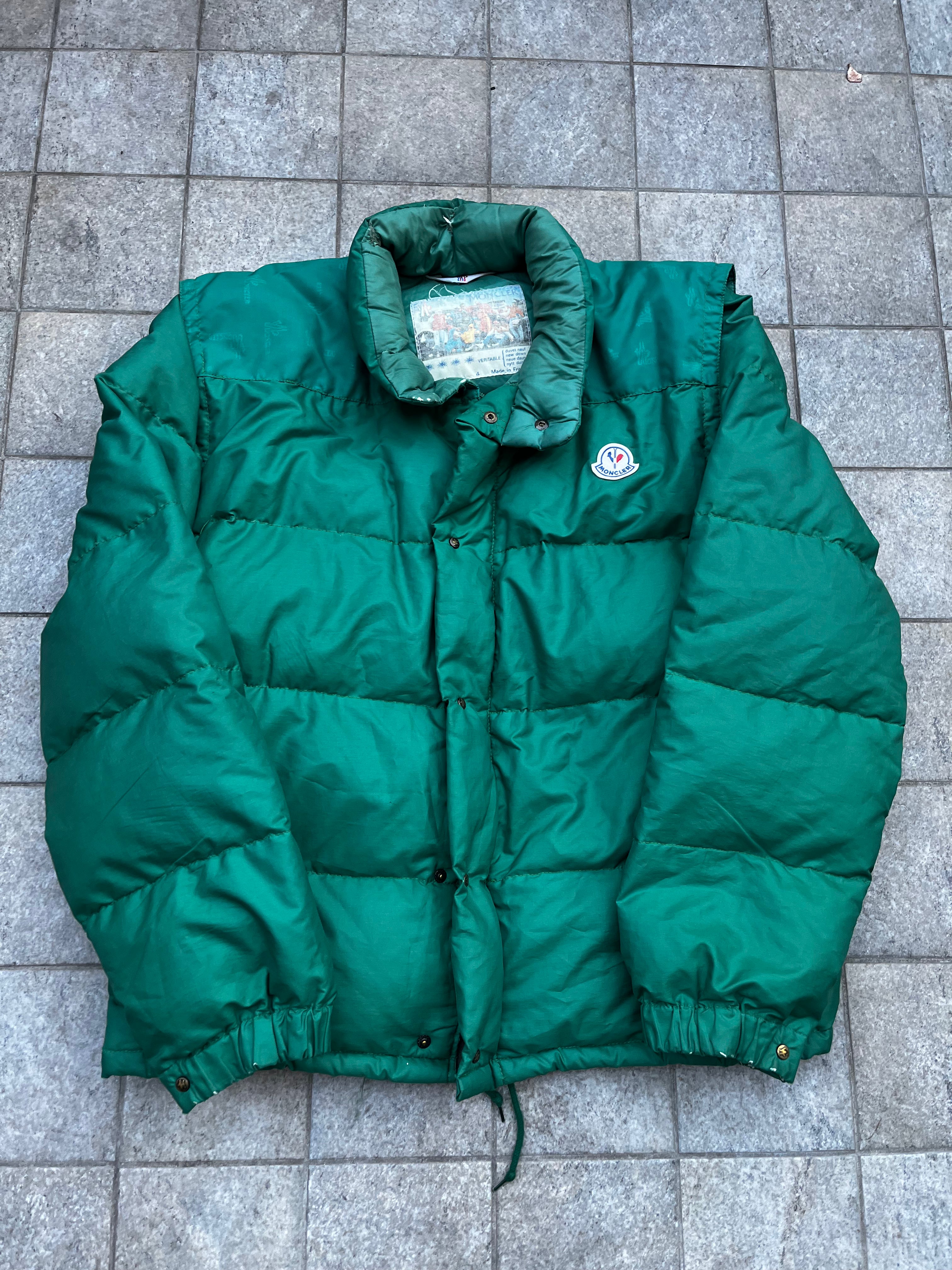 Moncler 2 in 1 Grenobple Green Puffer Jacket