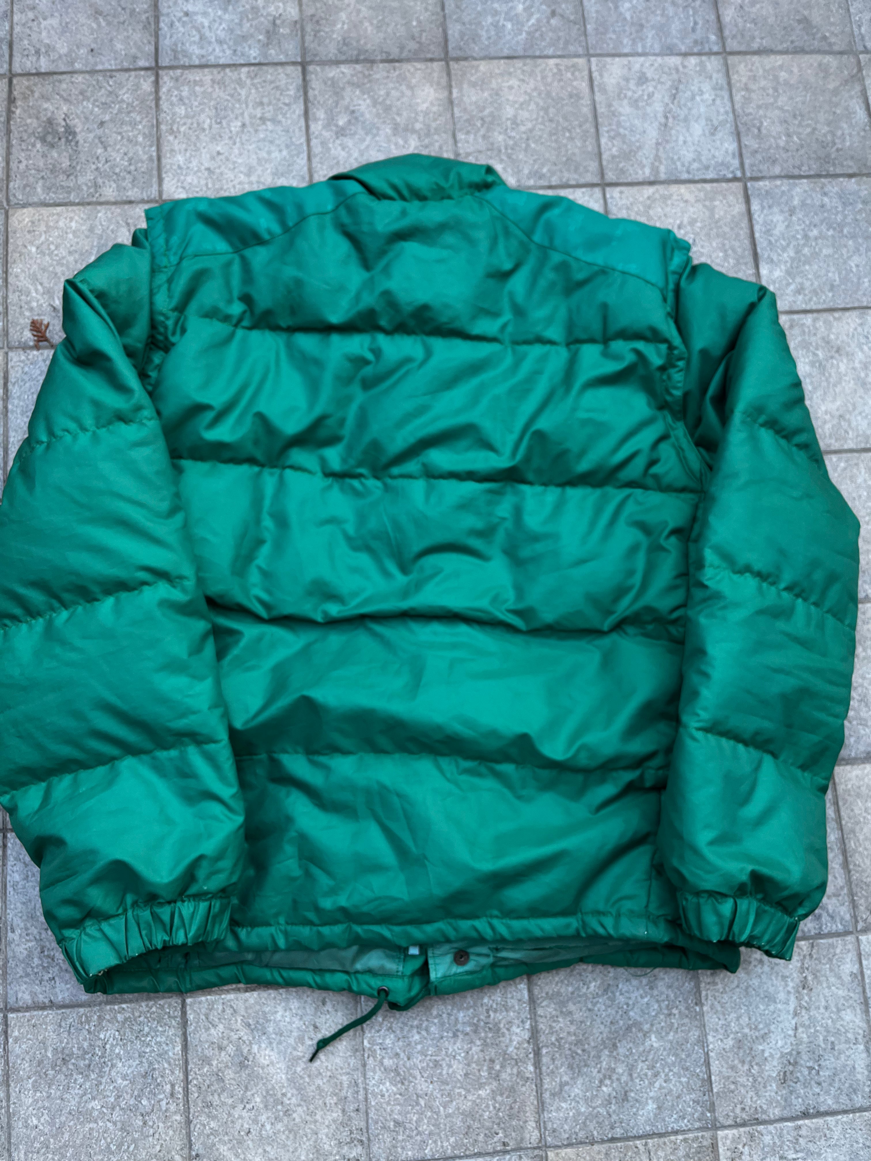Moncler 2 in 1 Grenobple Green Puffer Jacket