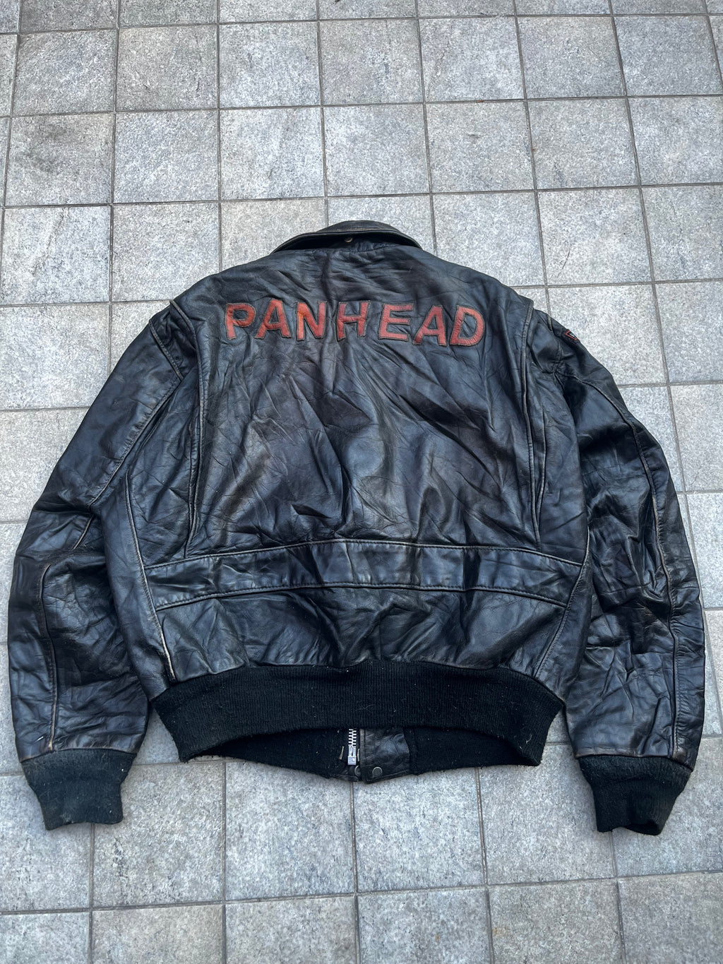Vintage Schott bomber Jacket with harley davidson patch