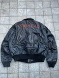 Vintage Schott bomber Jacket with harley davidson patch