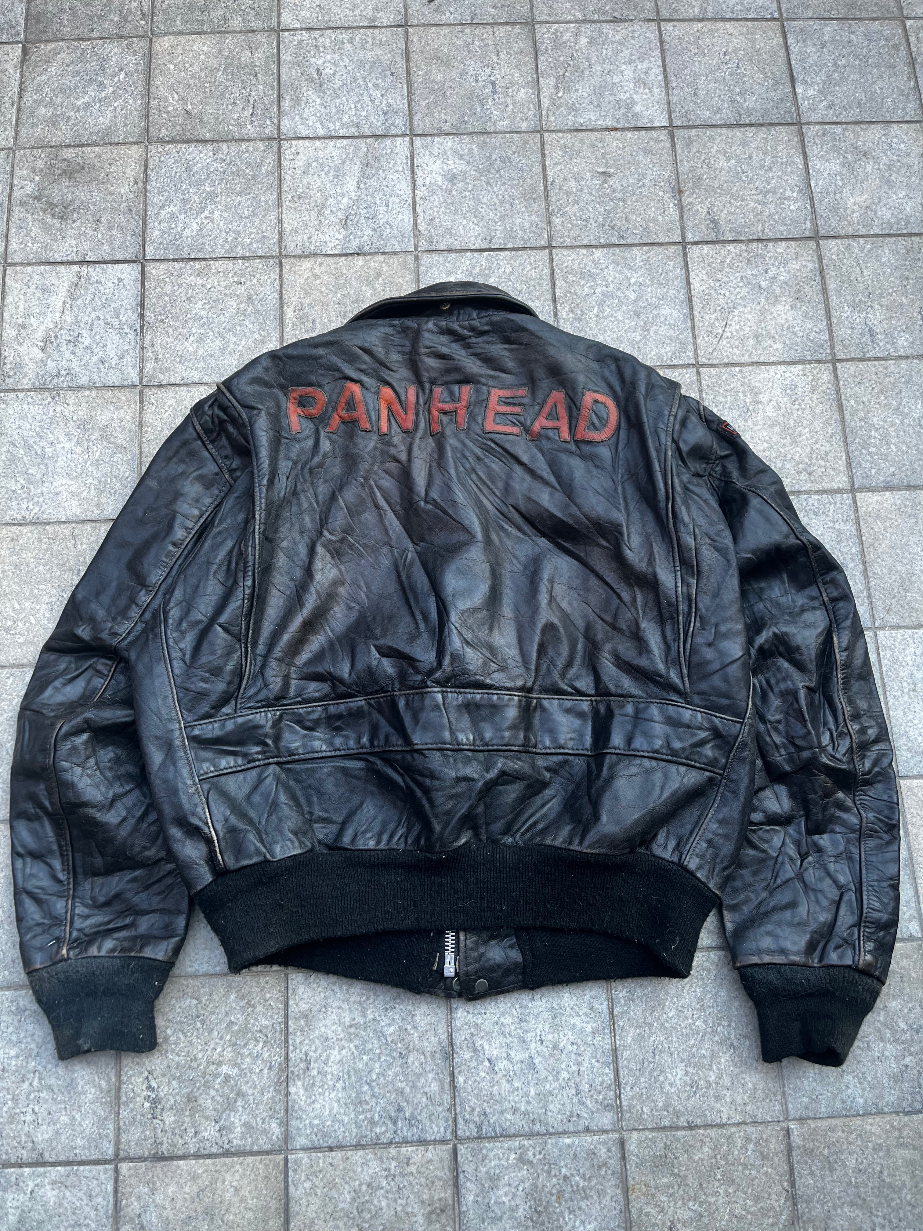 Vintage Schott bomber Jacket with harley davidson patch