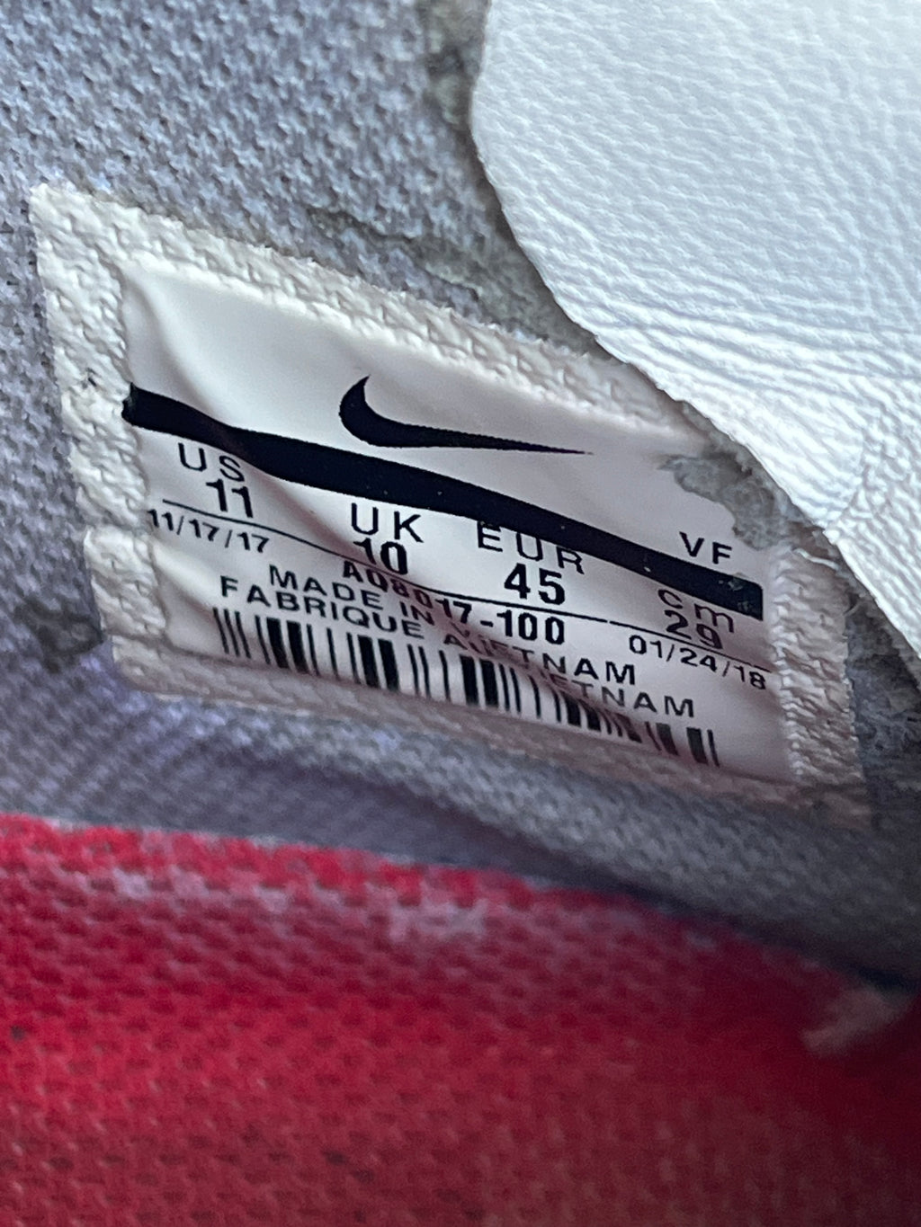 Nike x Supreme x Nba High Top Air Force 1