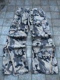 Super Flared camo Cargo Jeans