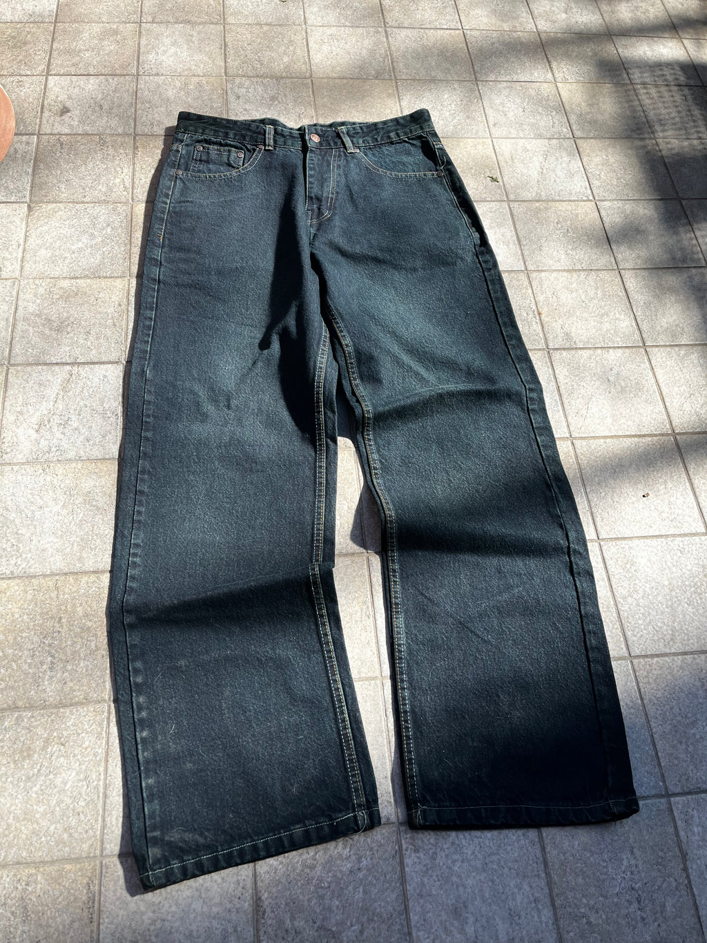 Baggy Flame embroidered Jeans