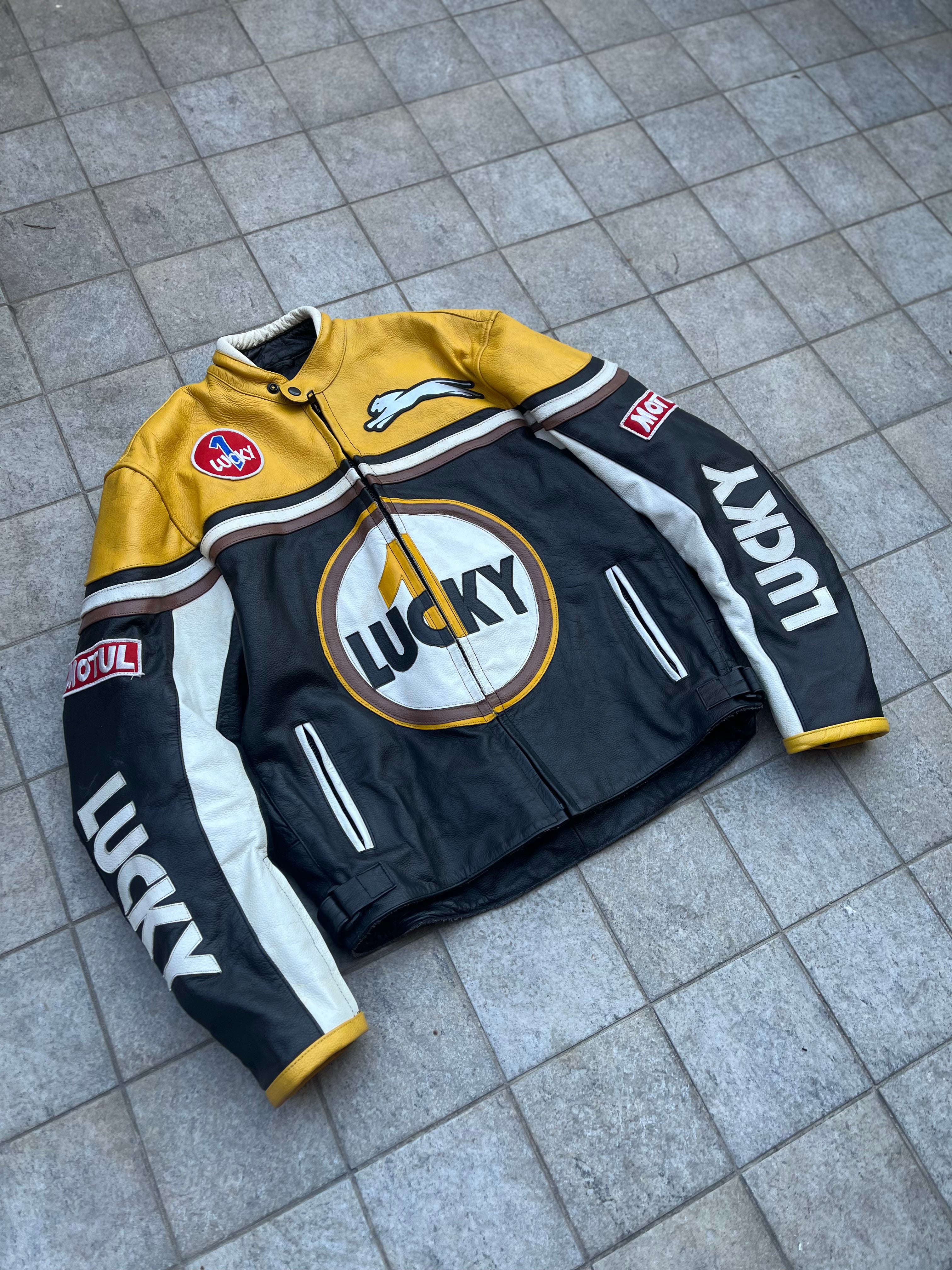 Vintage Lucky 1 Racing Leather Jacket