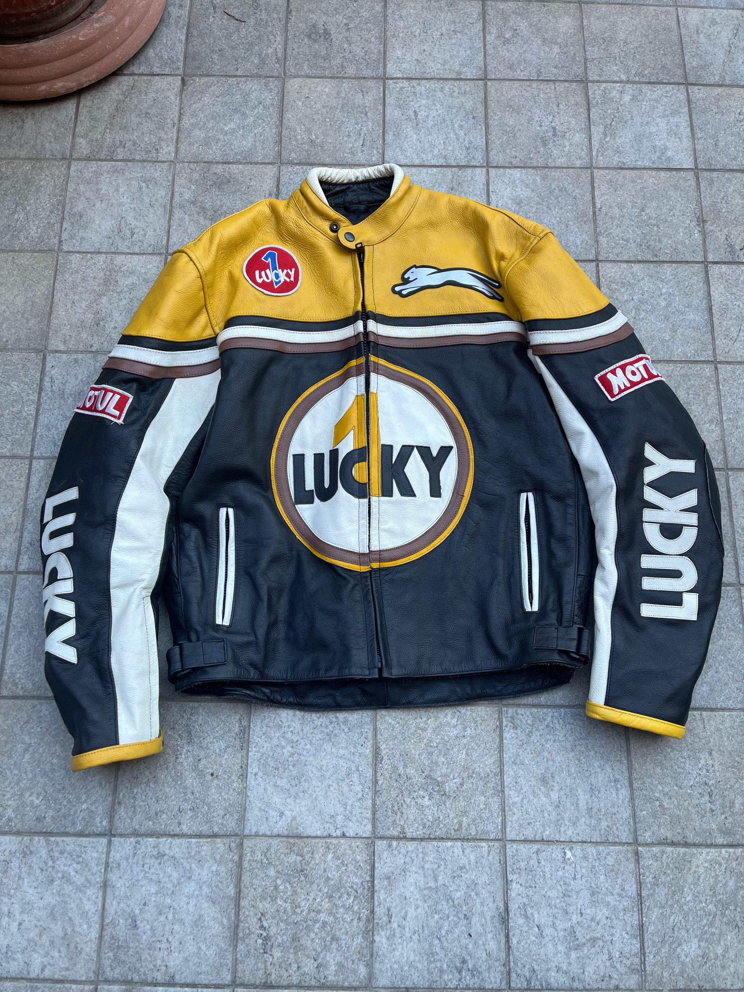 Vintage Lucky 1 Racing Leather Jacket