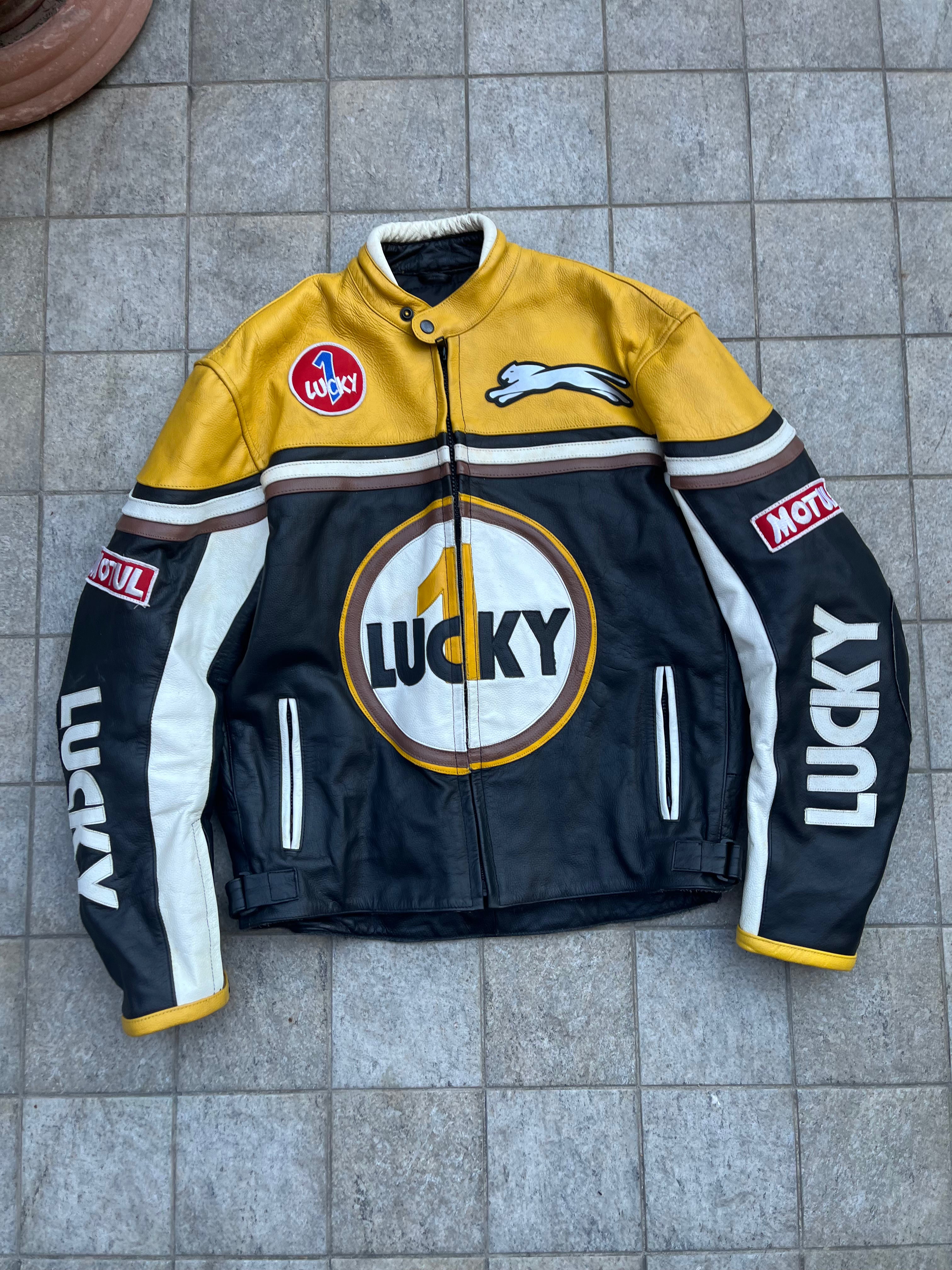 Vintage Lucky 1 Racing Leather Jacket