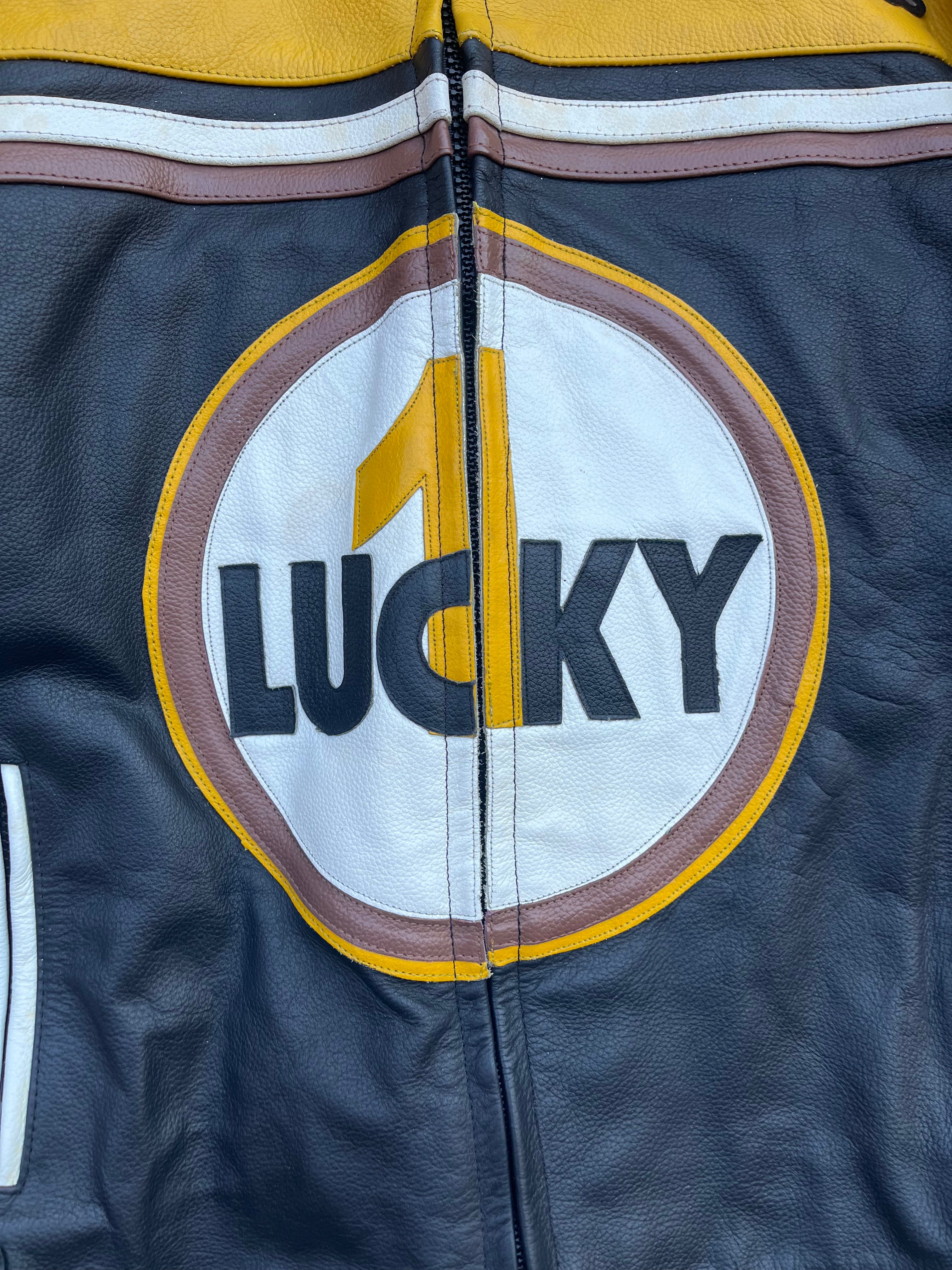 Vintage Lucky 1 Racing Leather Jacket