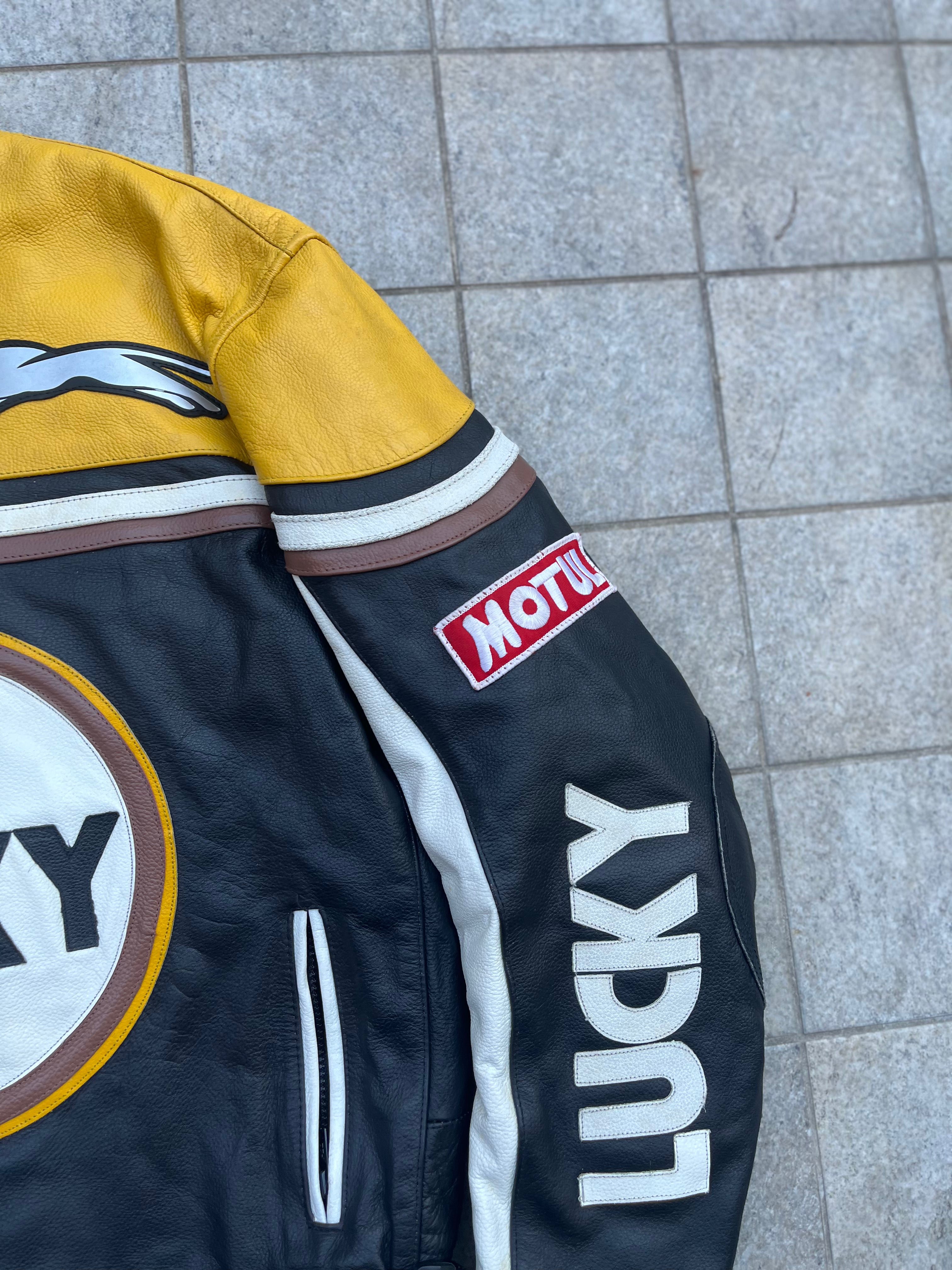 Vintage Lucky 1 Racing Leather Jacket