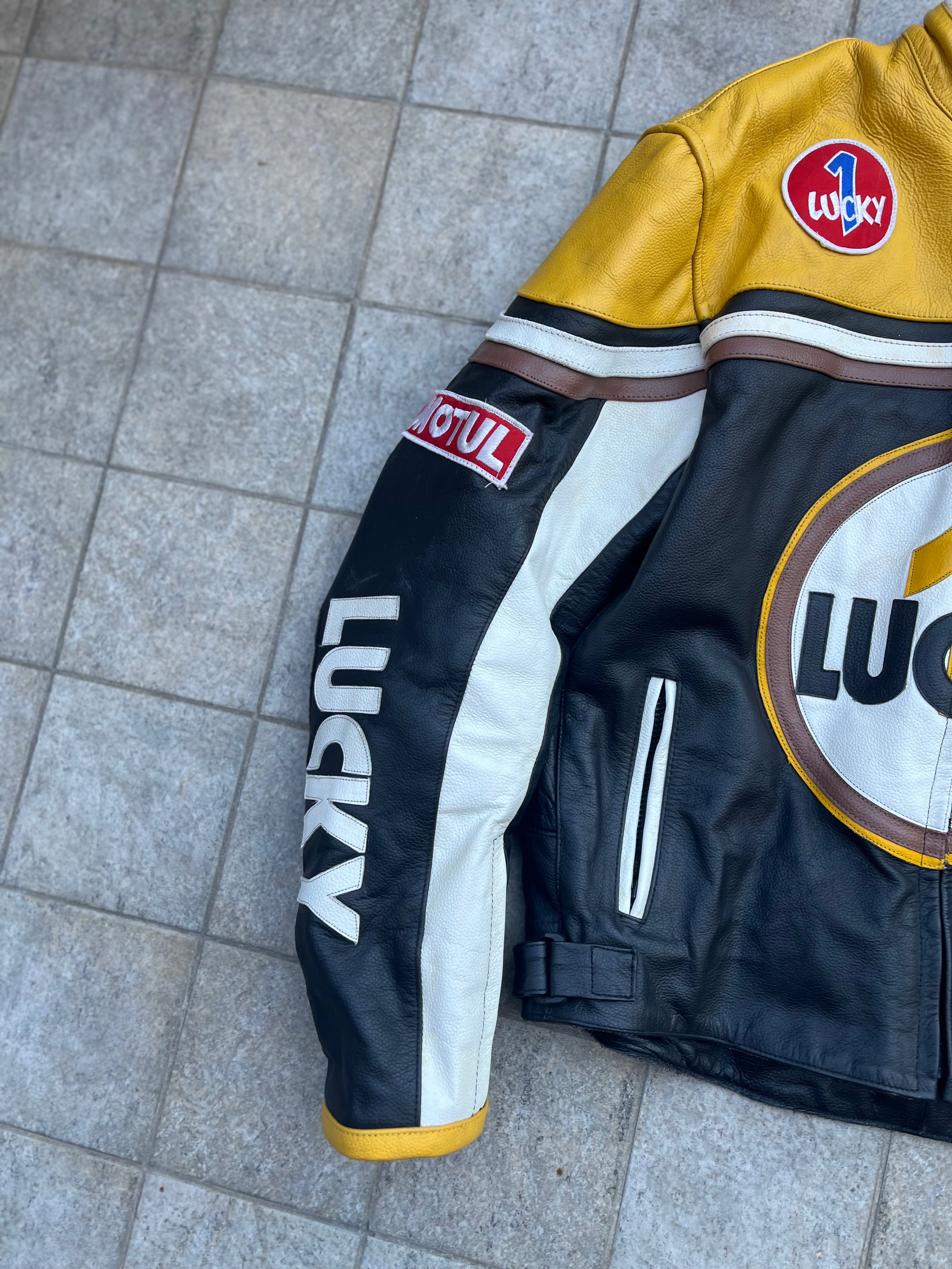 Vintage Lucky 1 Racing Leather Jacket