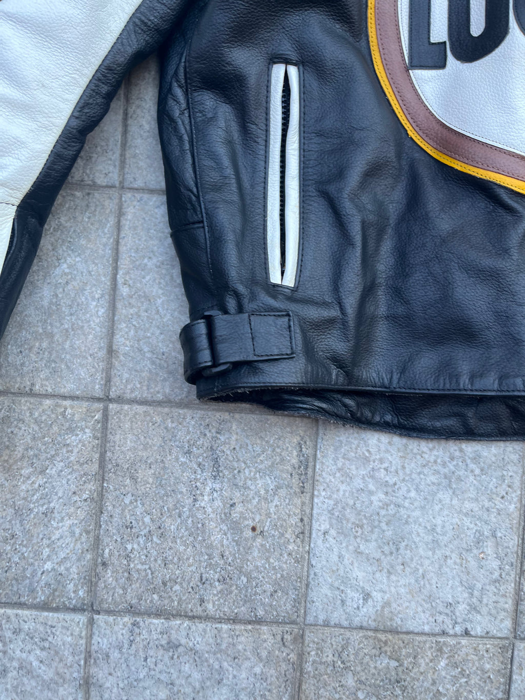 Vintage Lucky 1 Racing Leather Jacket