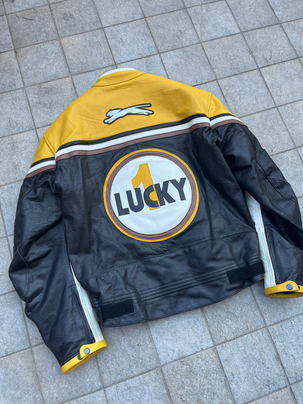 Vintage Lucky 1 Racing Leather Jacket
