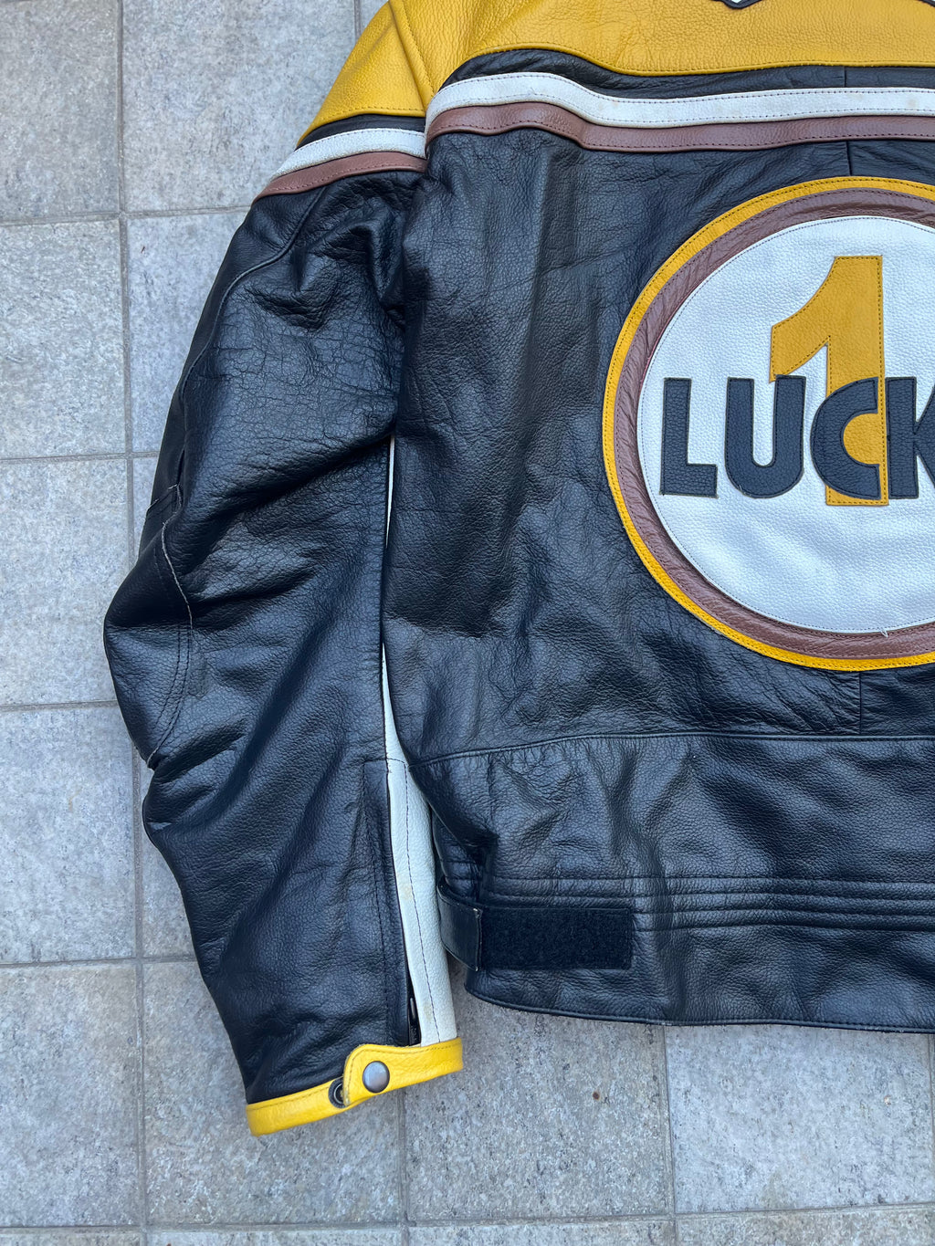 Vintage Lucky 1 Racing Leather Jacket