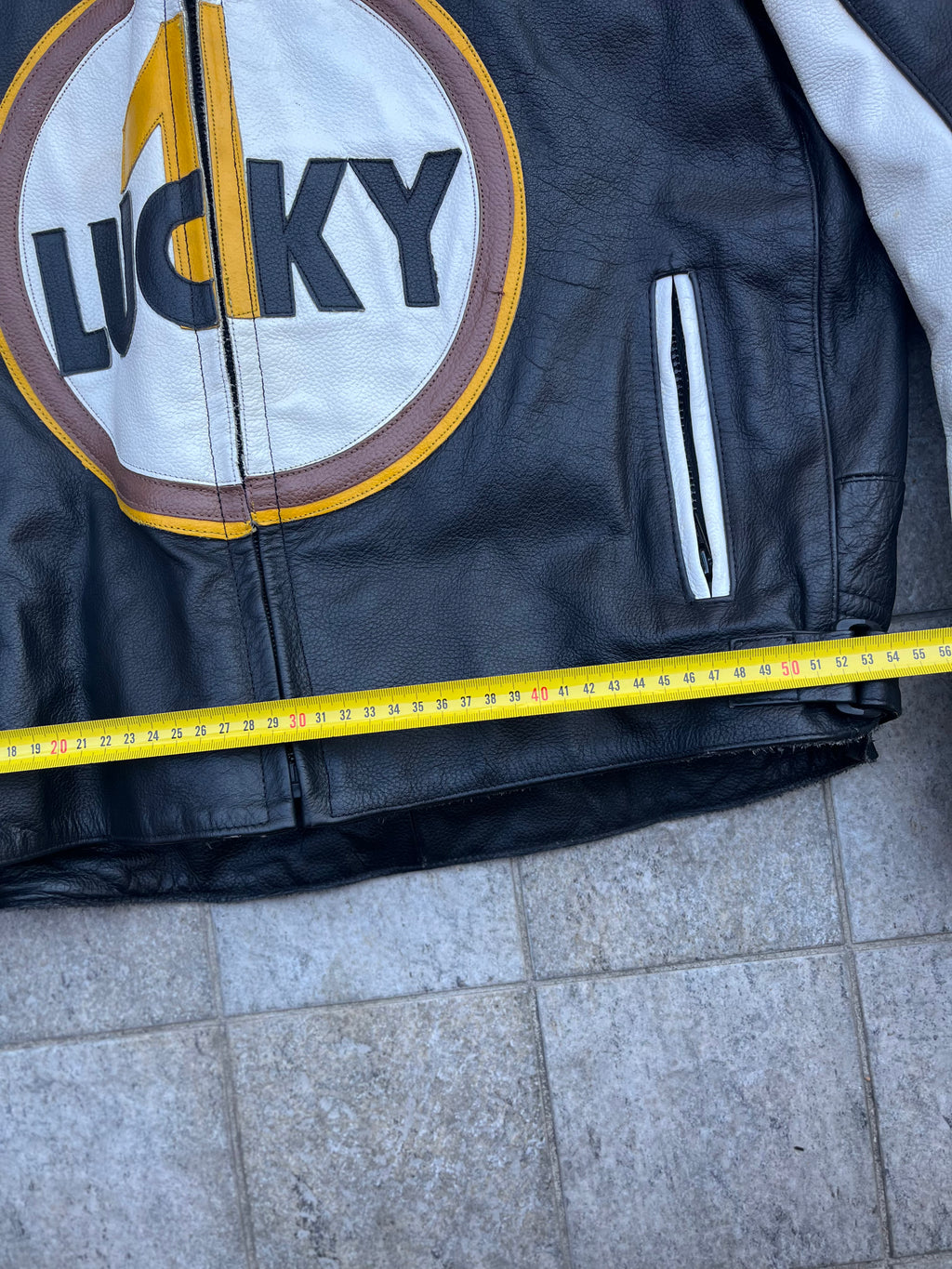 Vintage Lucky 1 Racing Leather Jacket