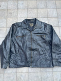Real Leather Bomber Jacket