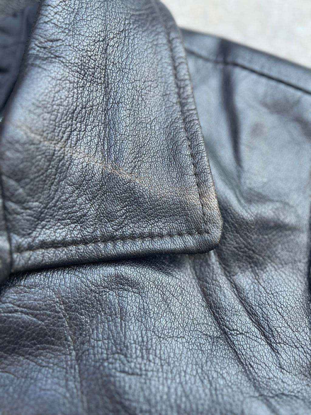Real Leather Bomber Jacket