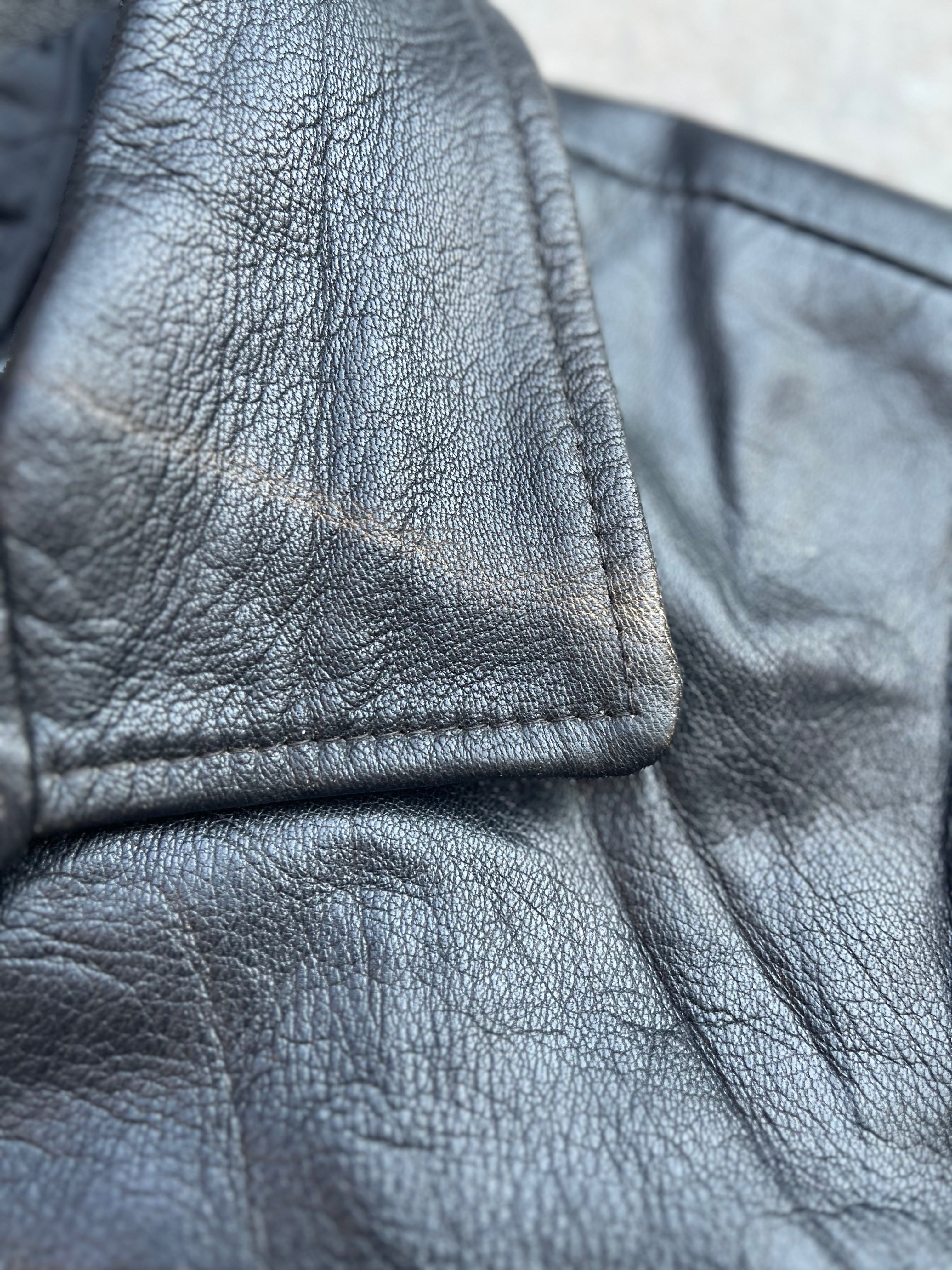 Real Leather Bomber Jacket