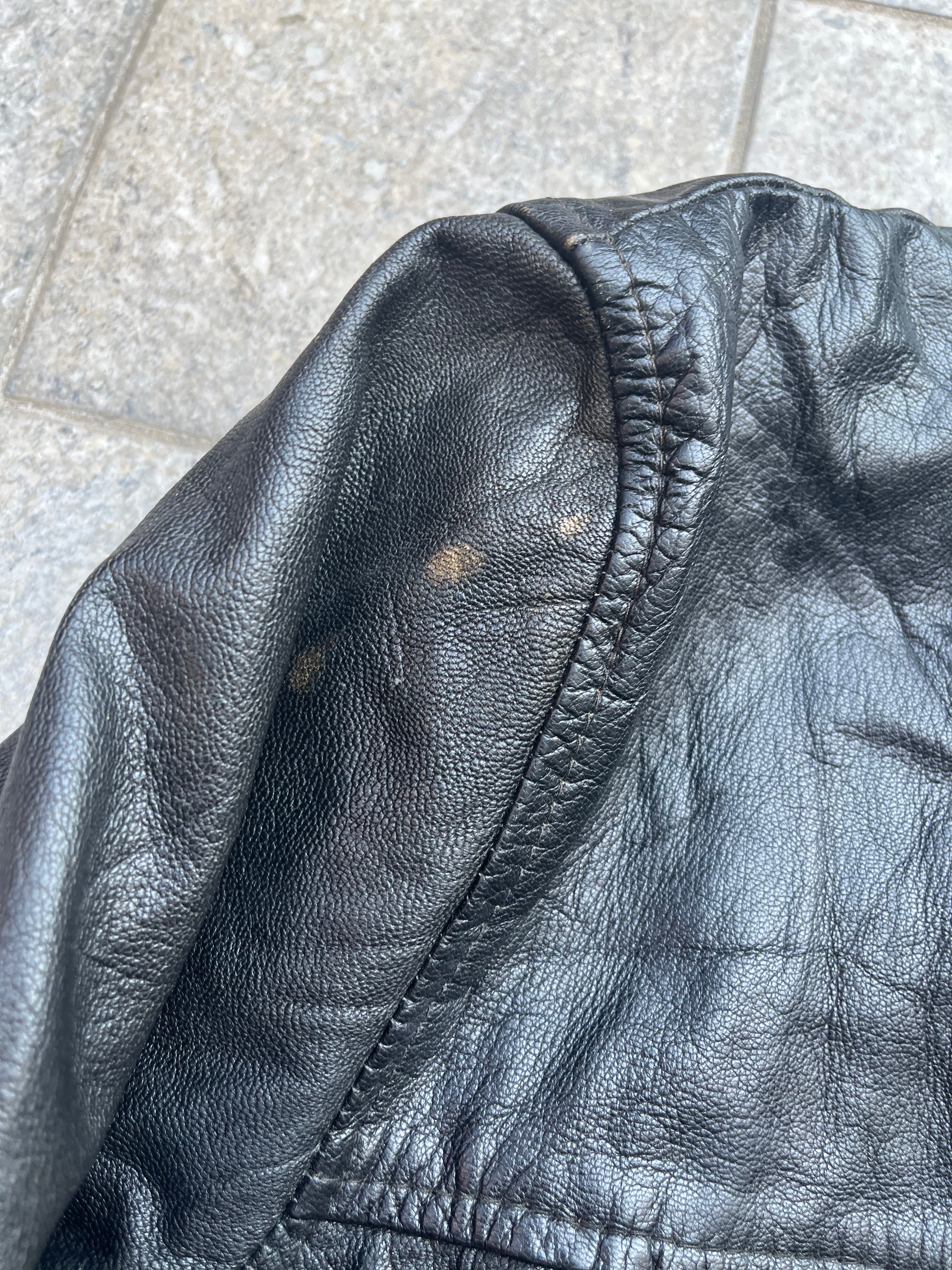 Real Leather Bomber Jacket