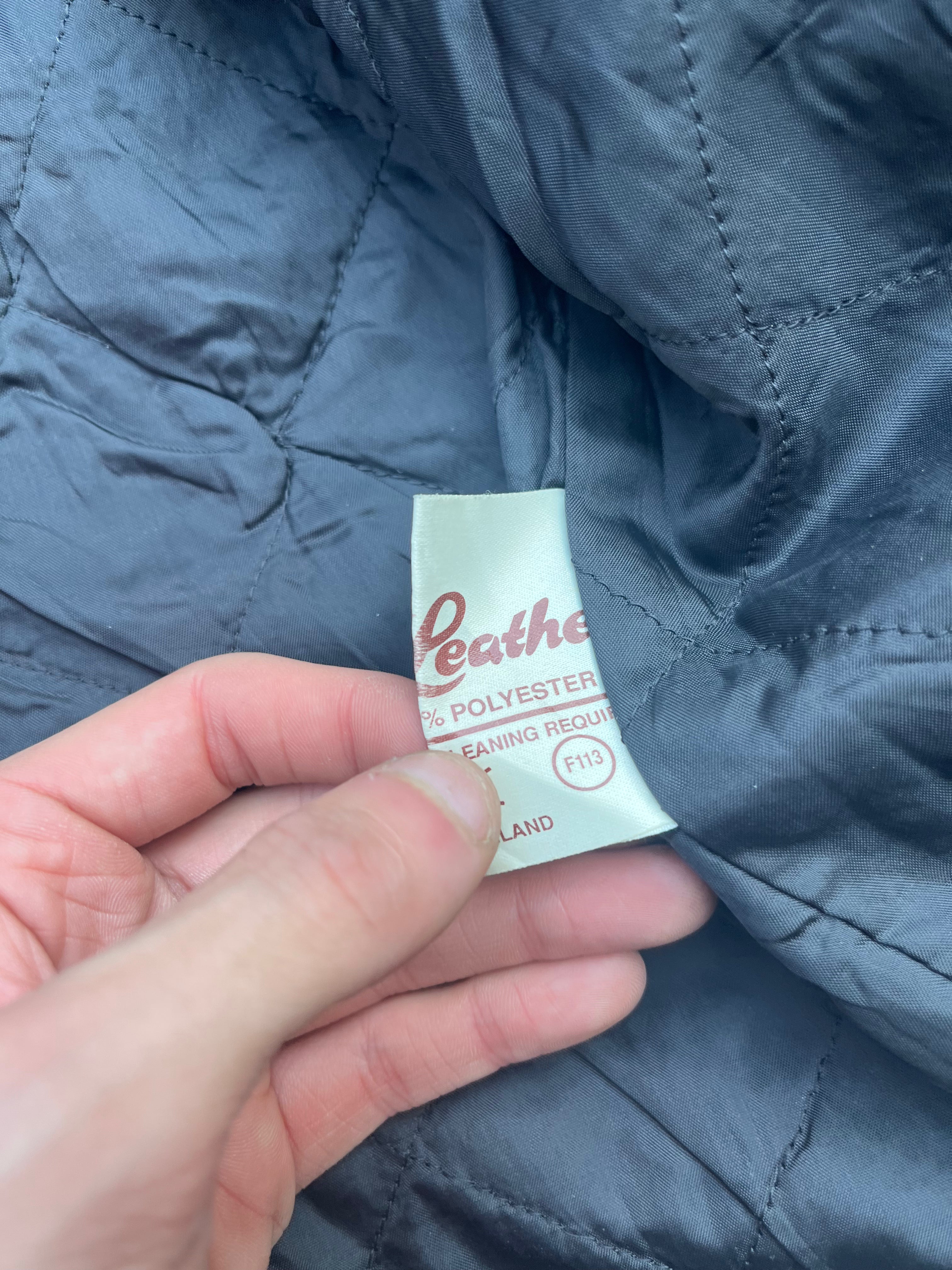 Real Leather Bomber Jacket