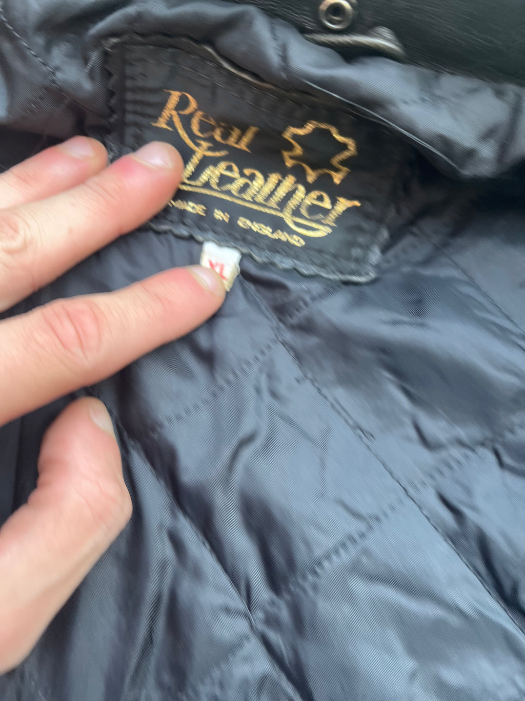 Real Leather Bomber Jacket