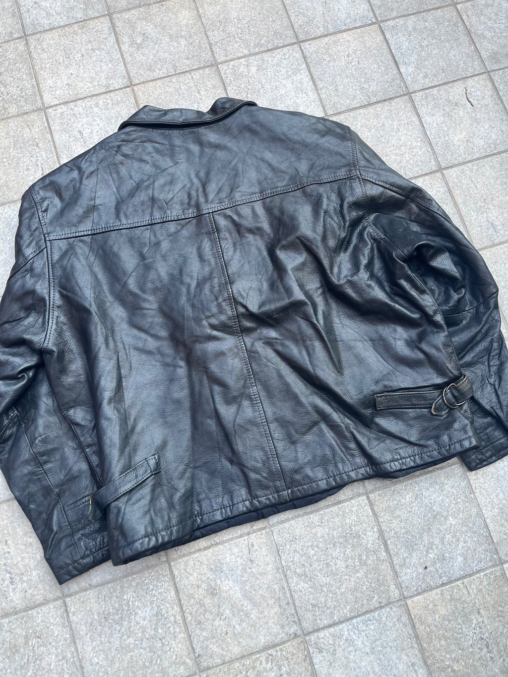 Real Leather Bomber Jacket