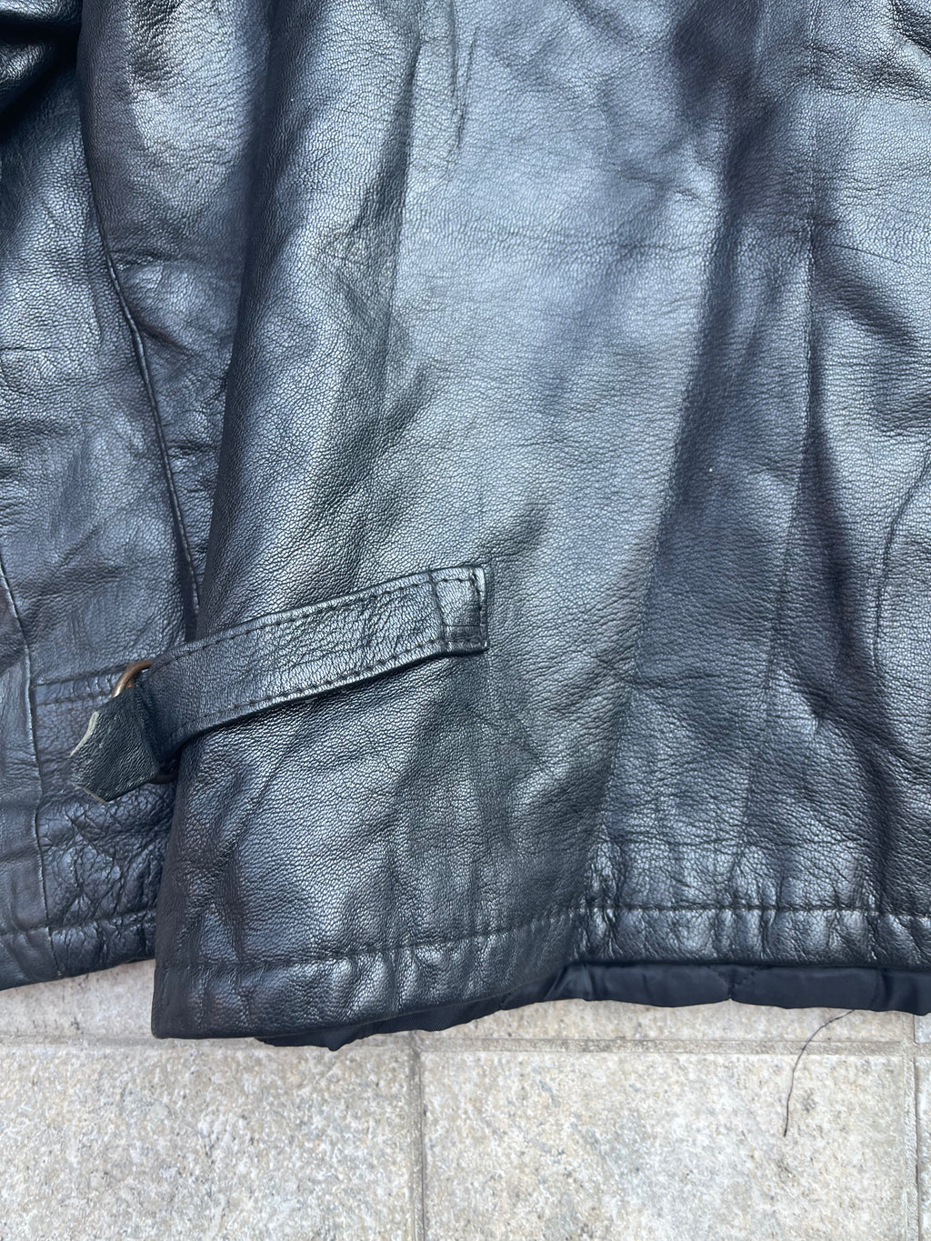 Real Leather Bomber Jacket