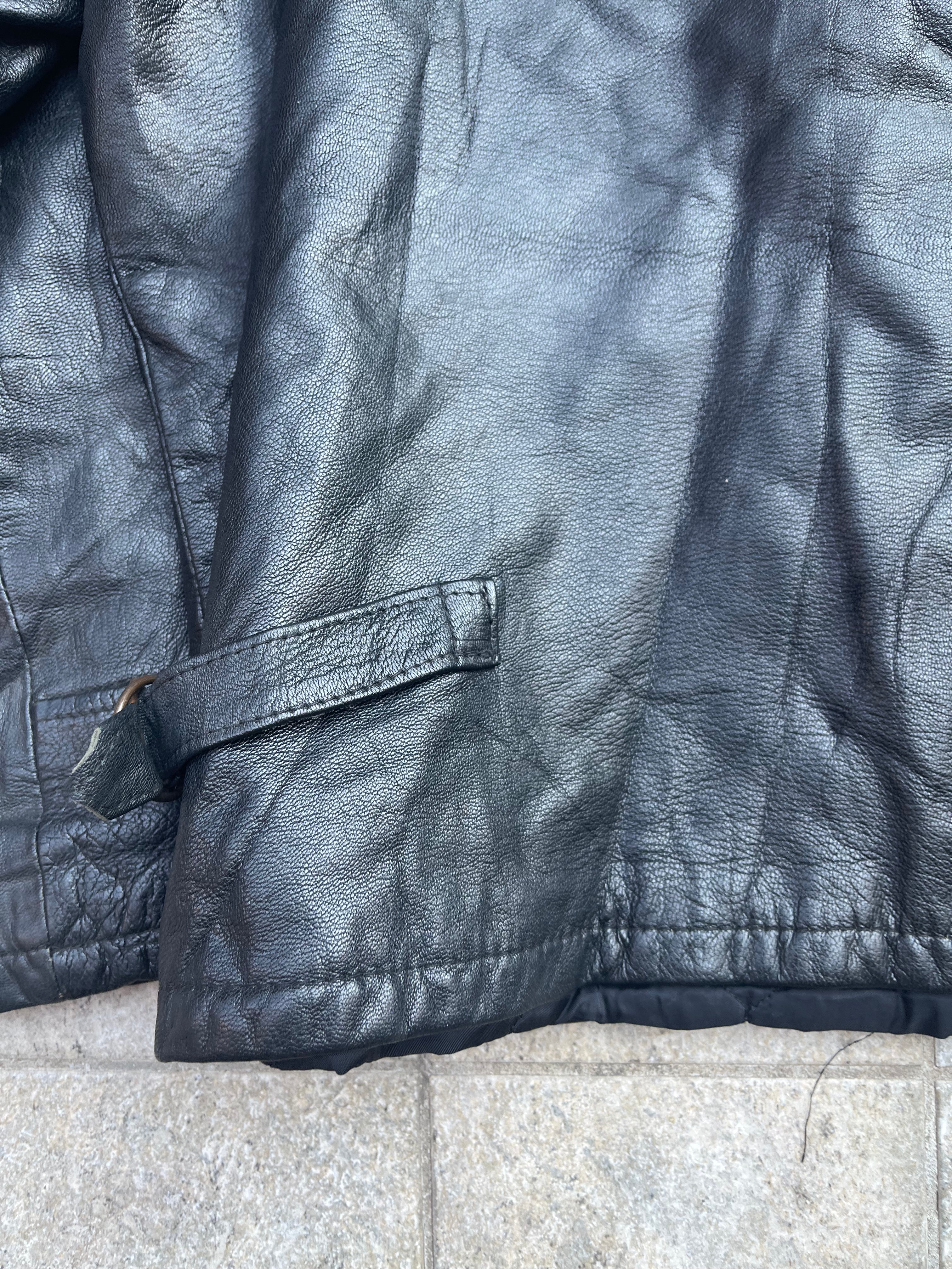 Real Leather Bomber Jacket