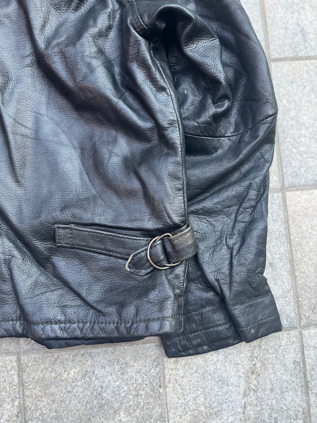Real Leather Bomber Jacket