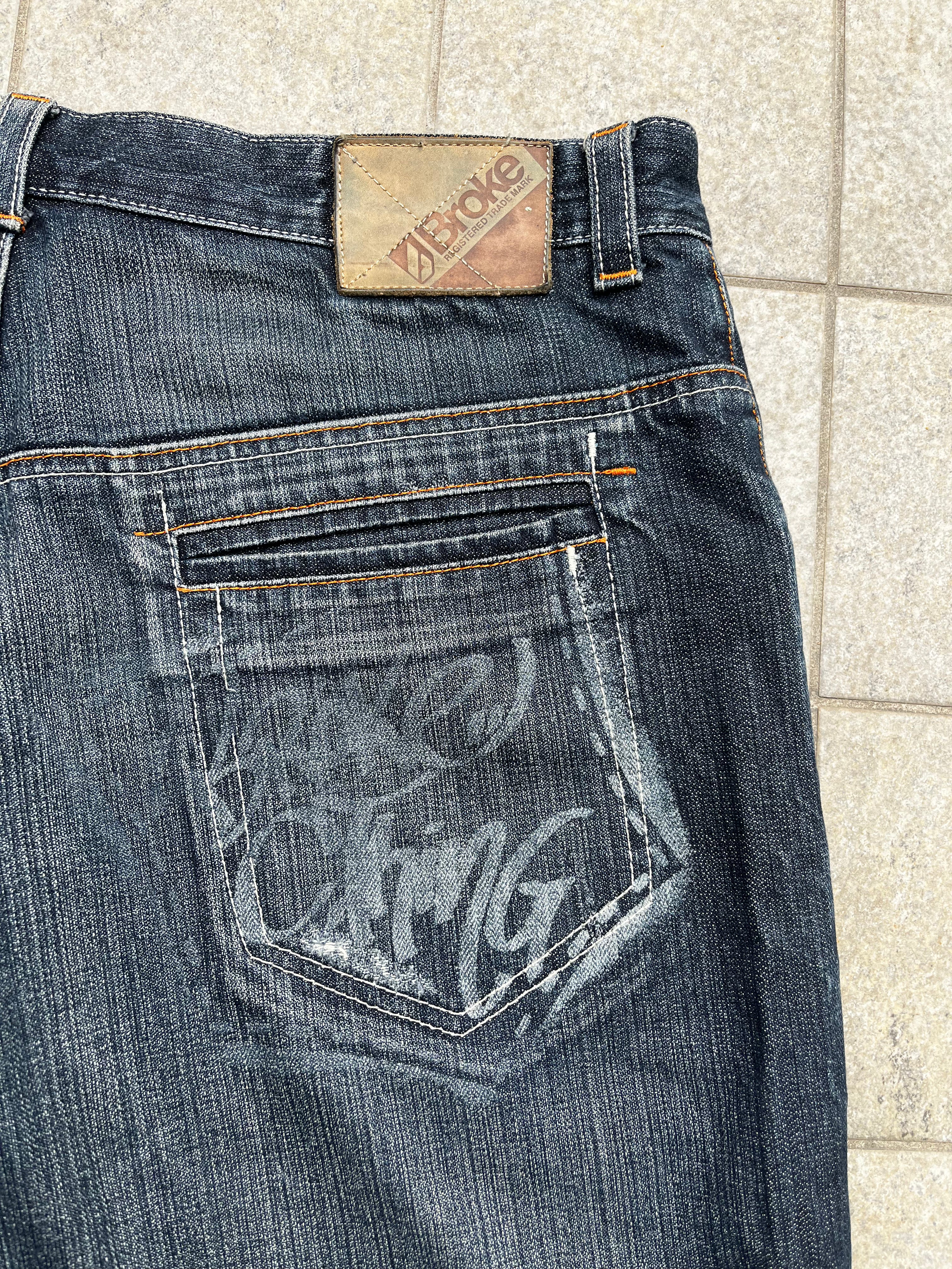Bastard Super baggy printed Jeans
