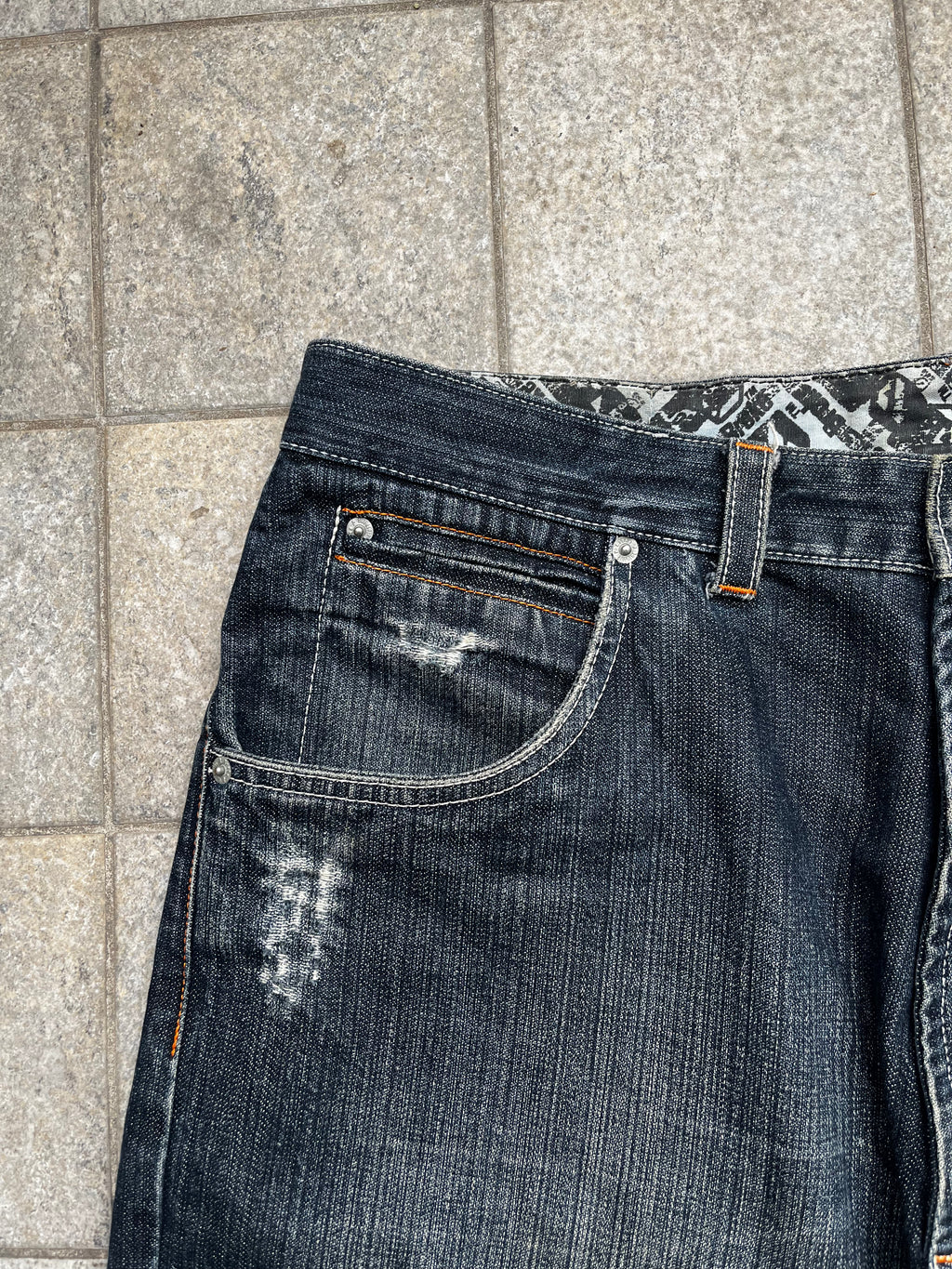 Bastard Super baggy printed Jeans