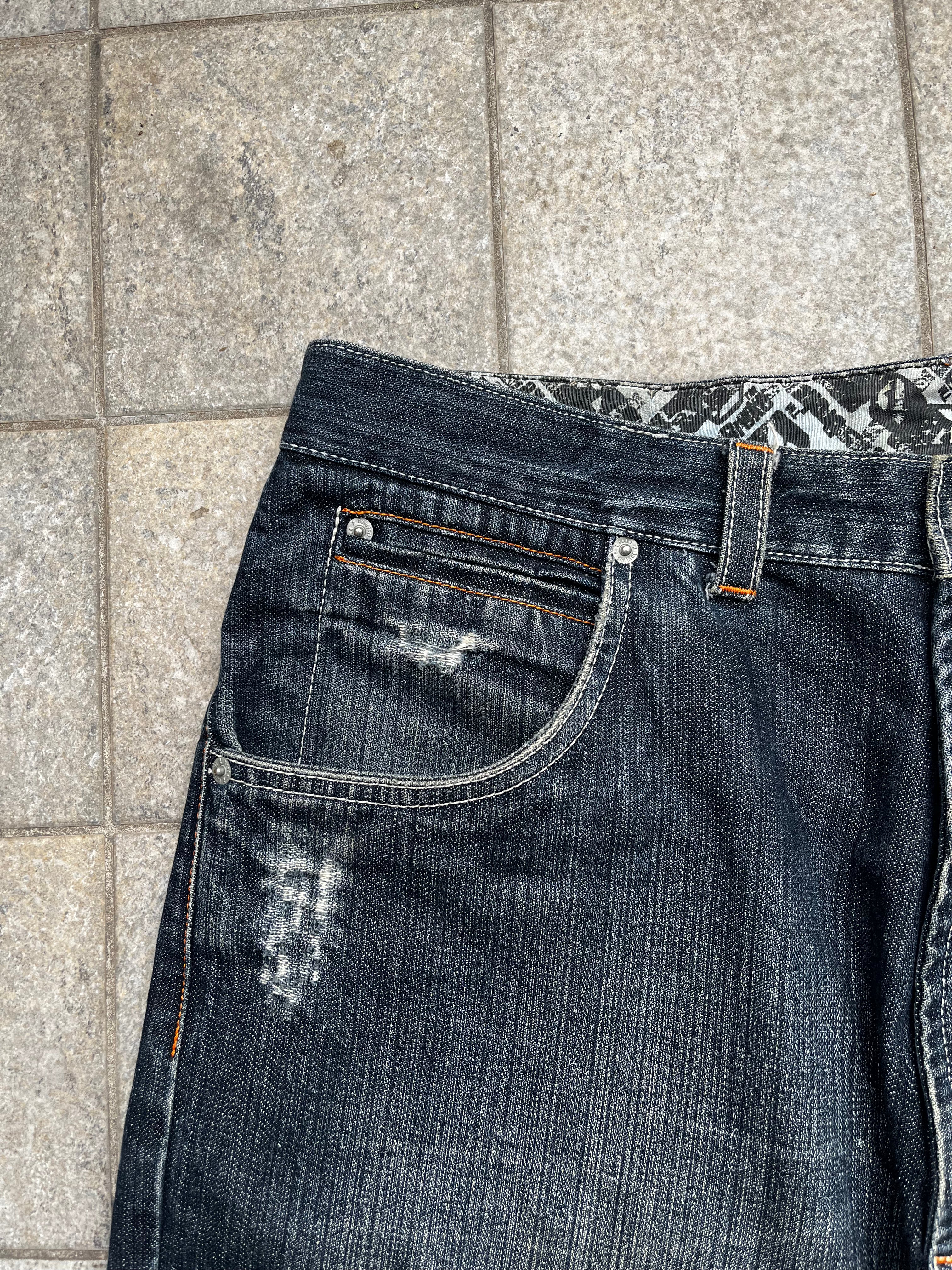 Bastard Super baggy printed Jeans