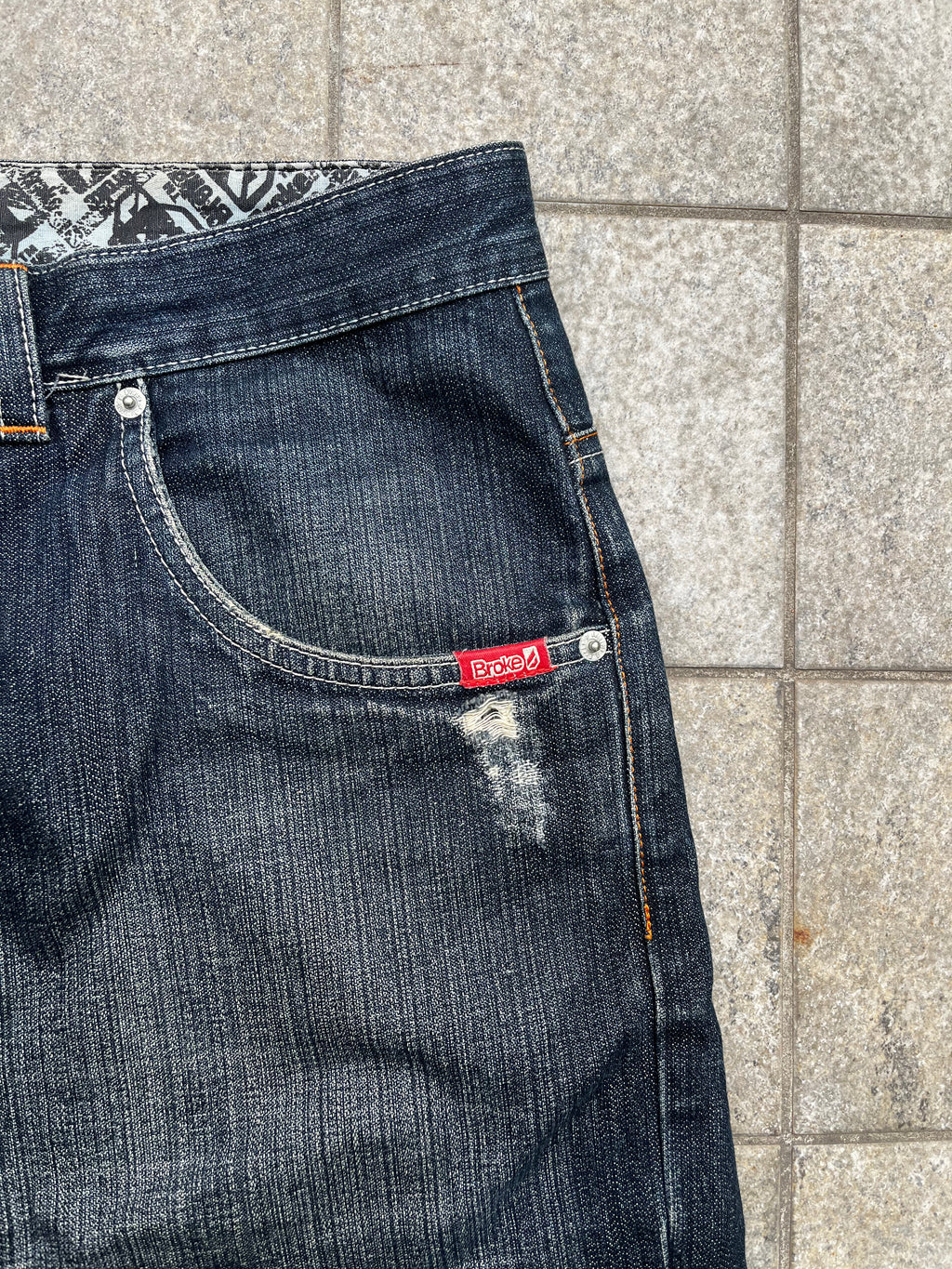 Bastard Super baggy printed Jeans