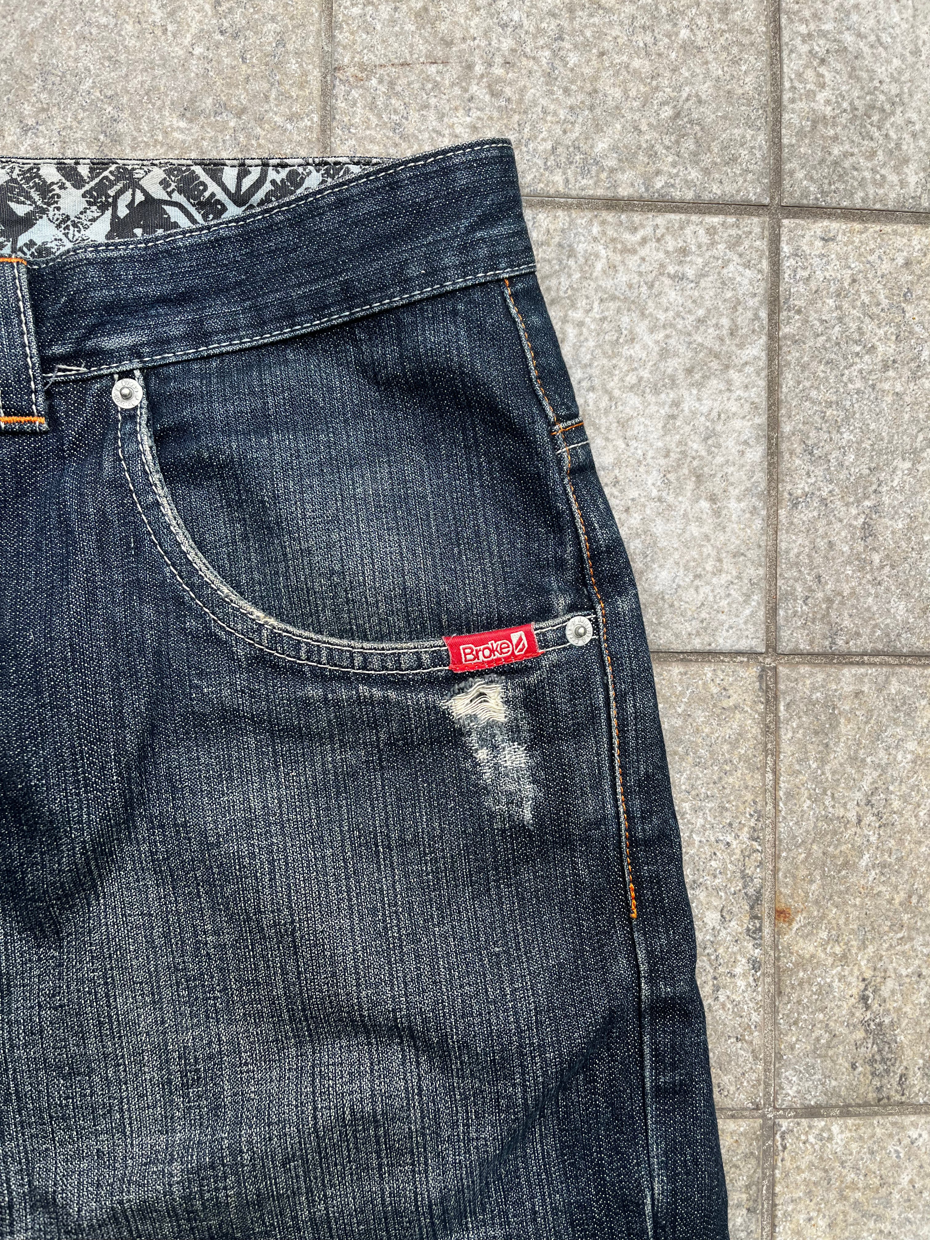 Bastard Super baggy printed Jeans