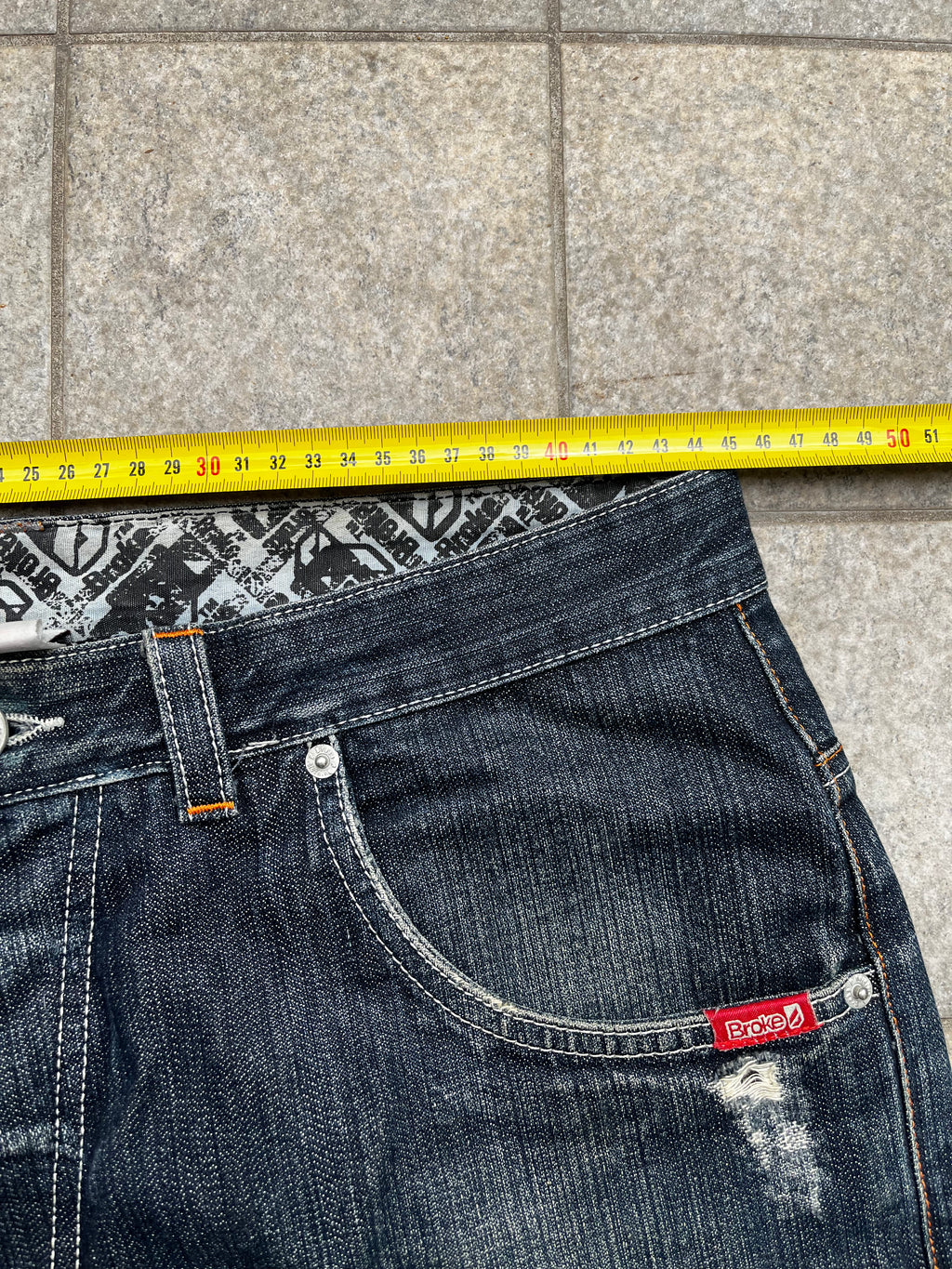Bastard Super baggy printed Jeans